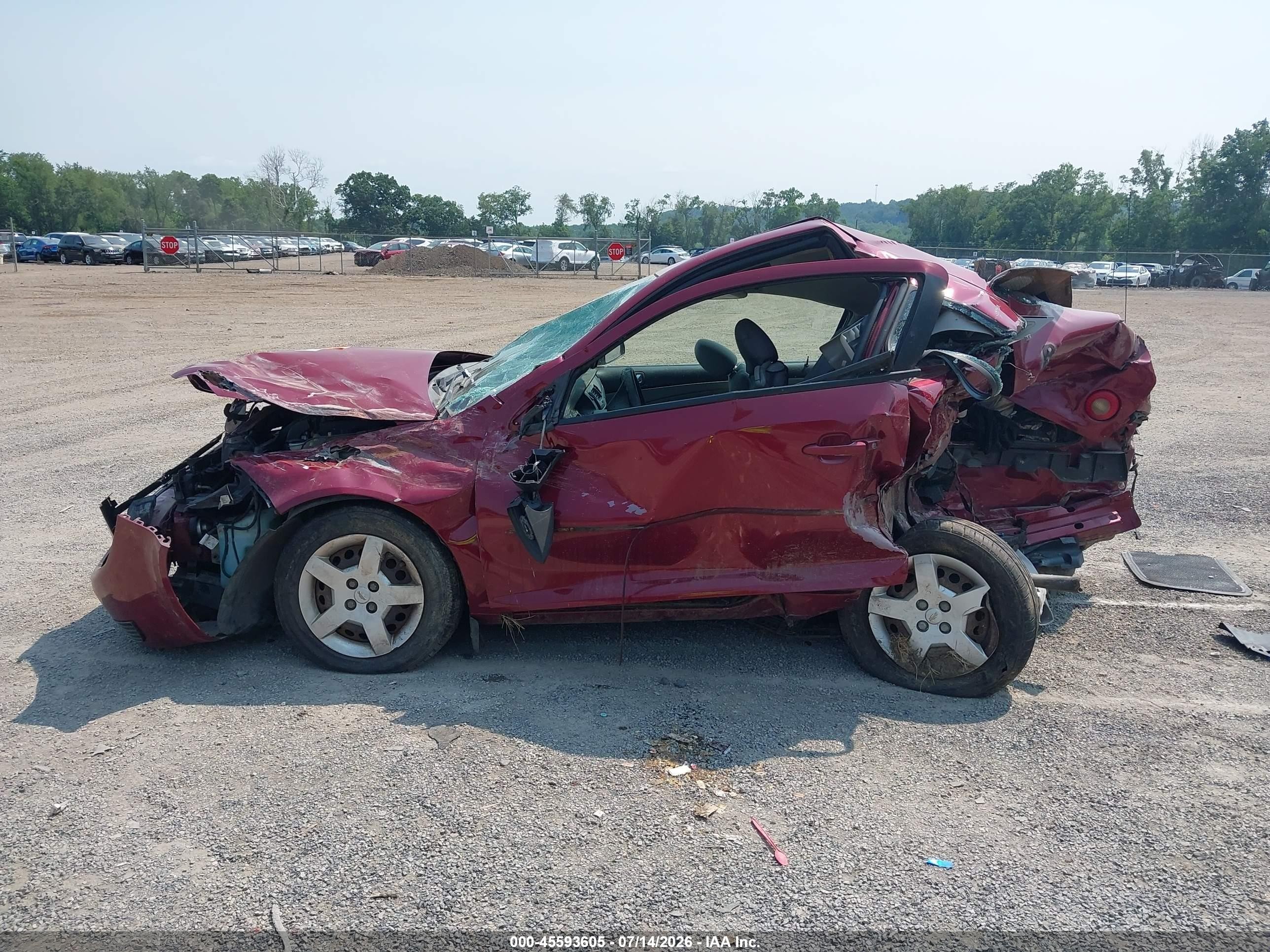 2007 Chevrolet Cobalt Lt Red vin: 1G1AL15F077101497