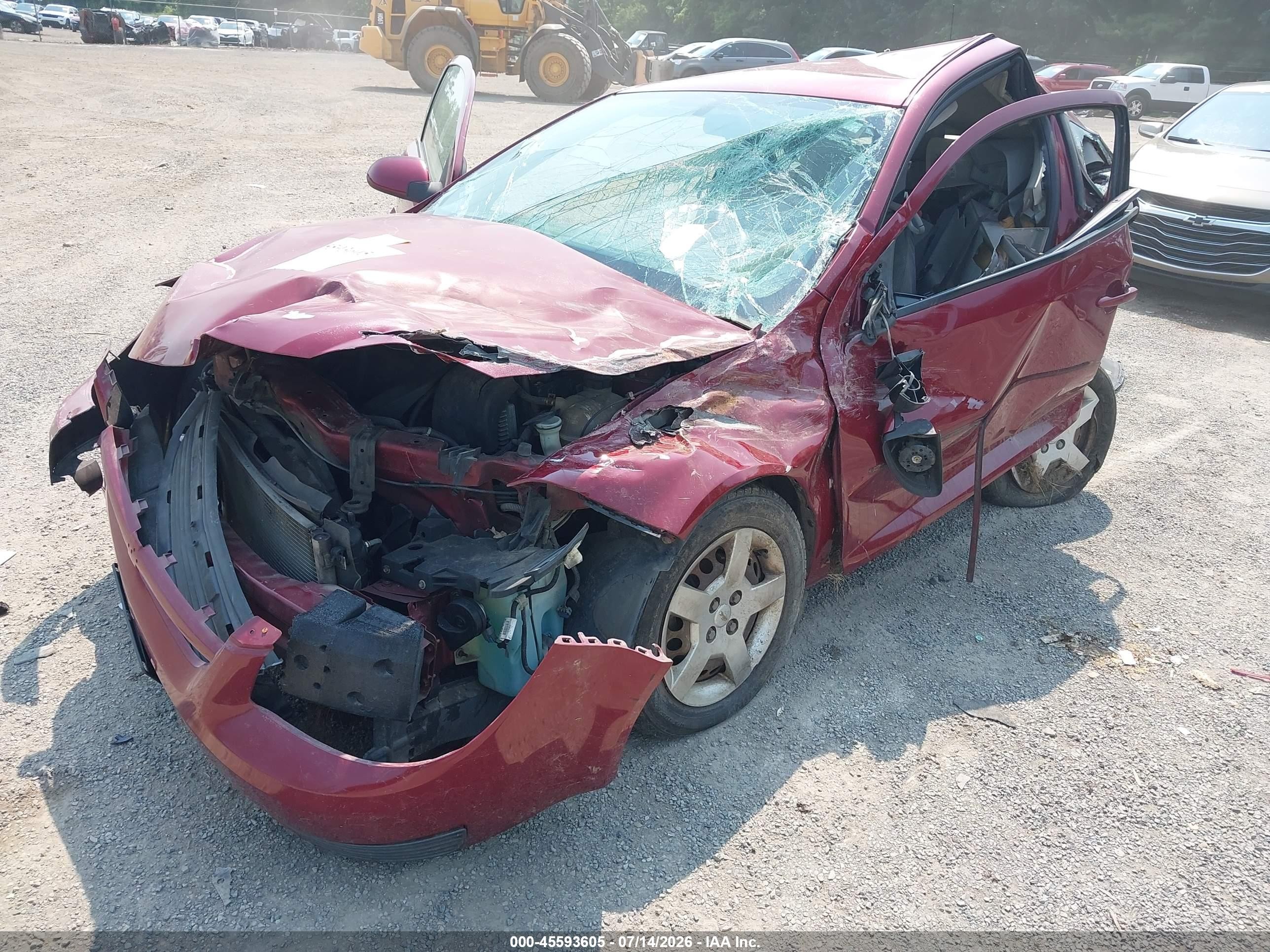 2007 Chevrolet Cobalt Lt Red vin: 1G1AL15F077101497