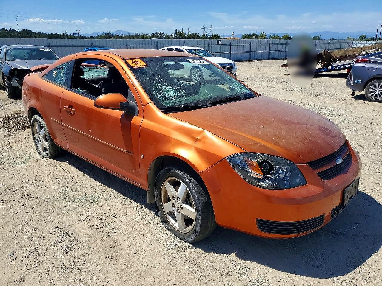 2007 Chevrolet Cobalt Lt Orange vin: 1G1AL15F077111950