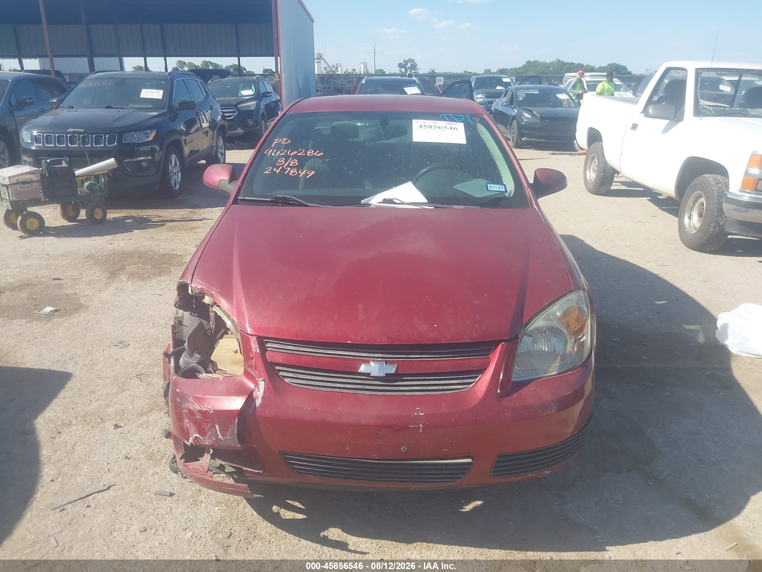 2007 Chevrolet Cobalt Lt Red vin: 1G1AL15F077247849