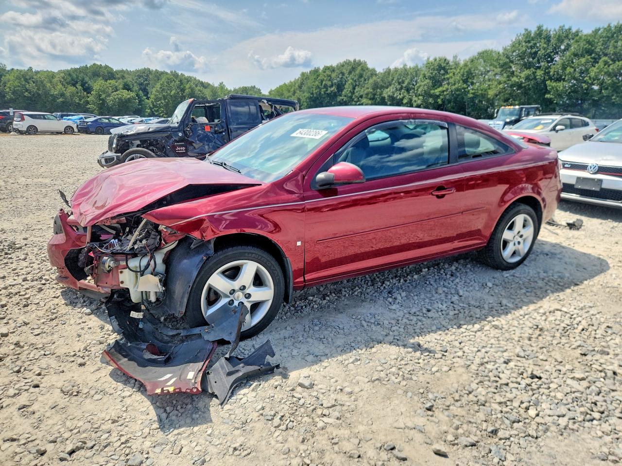 2007 Chevrolet Cobalt Lt Красный vin: 1G1AL15F177244099