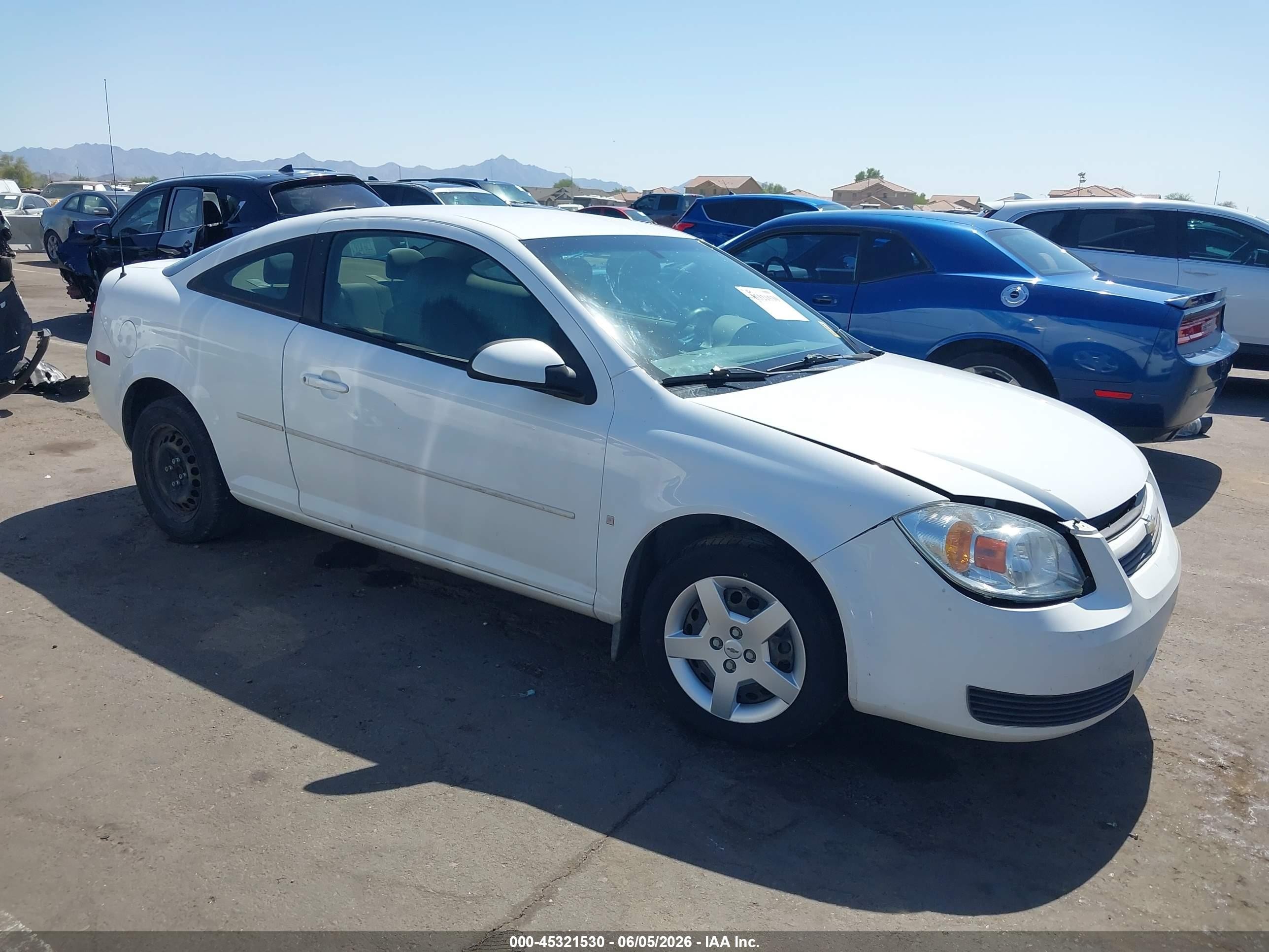 2007 Chevrolet Cobalt Lt White vin: 1G1AL15F377163783