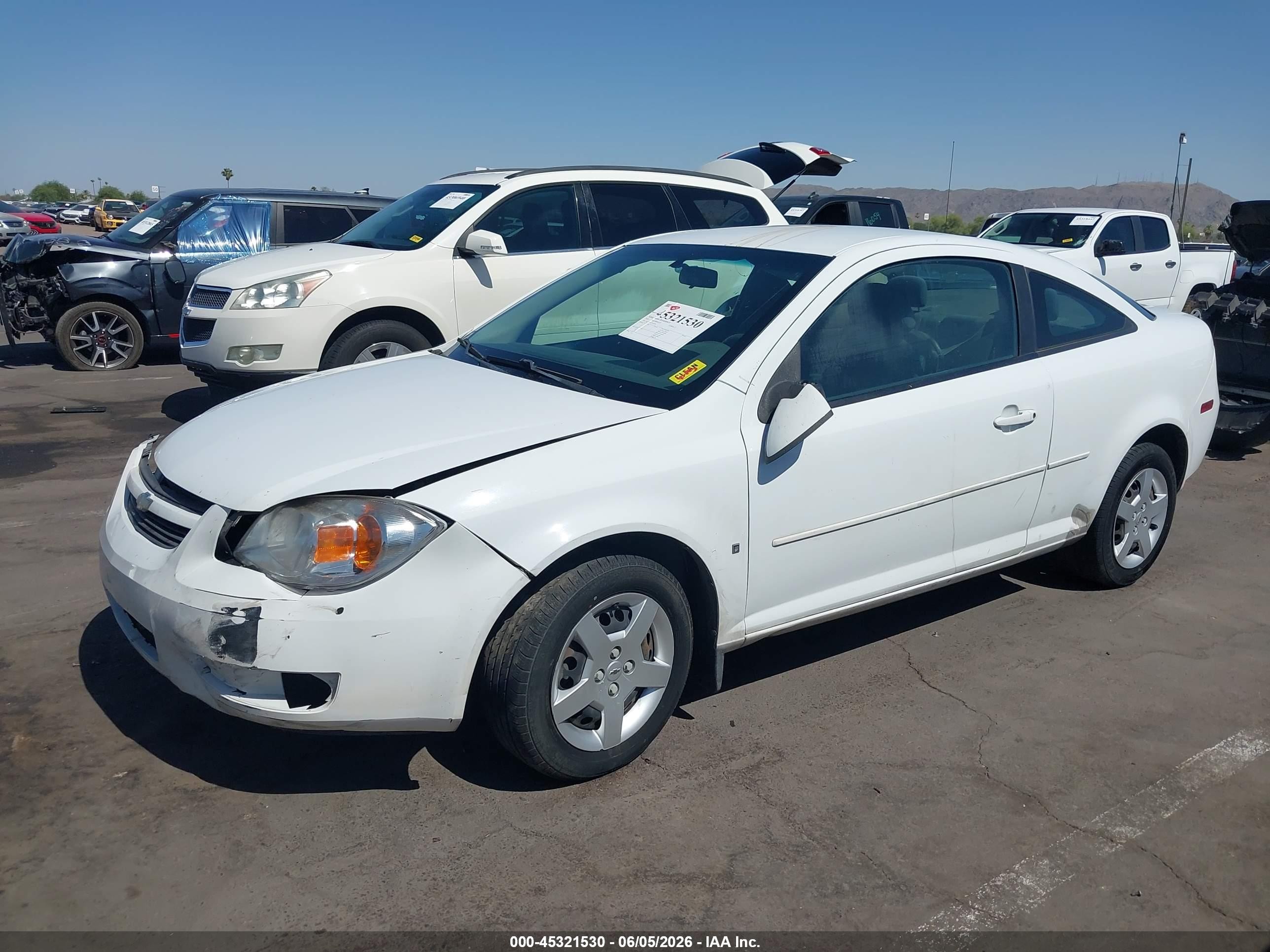 2007 Chevrolet Cobalt Lt White vin: 1G1AL15F377163783