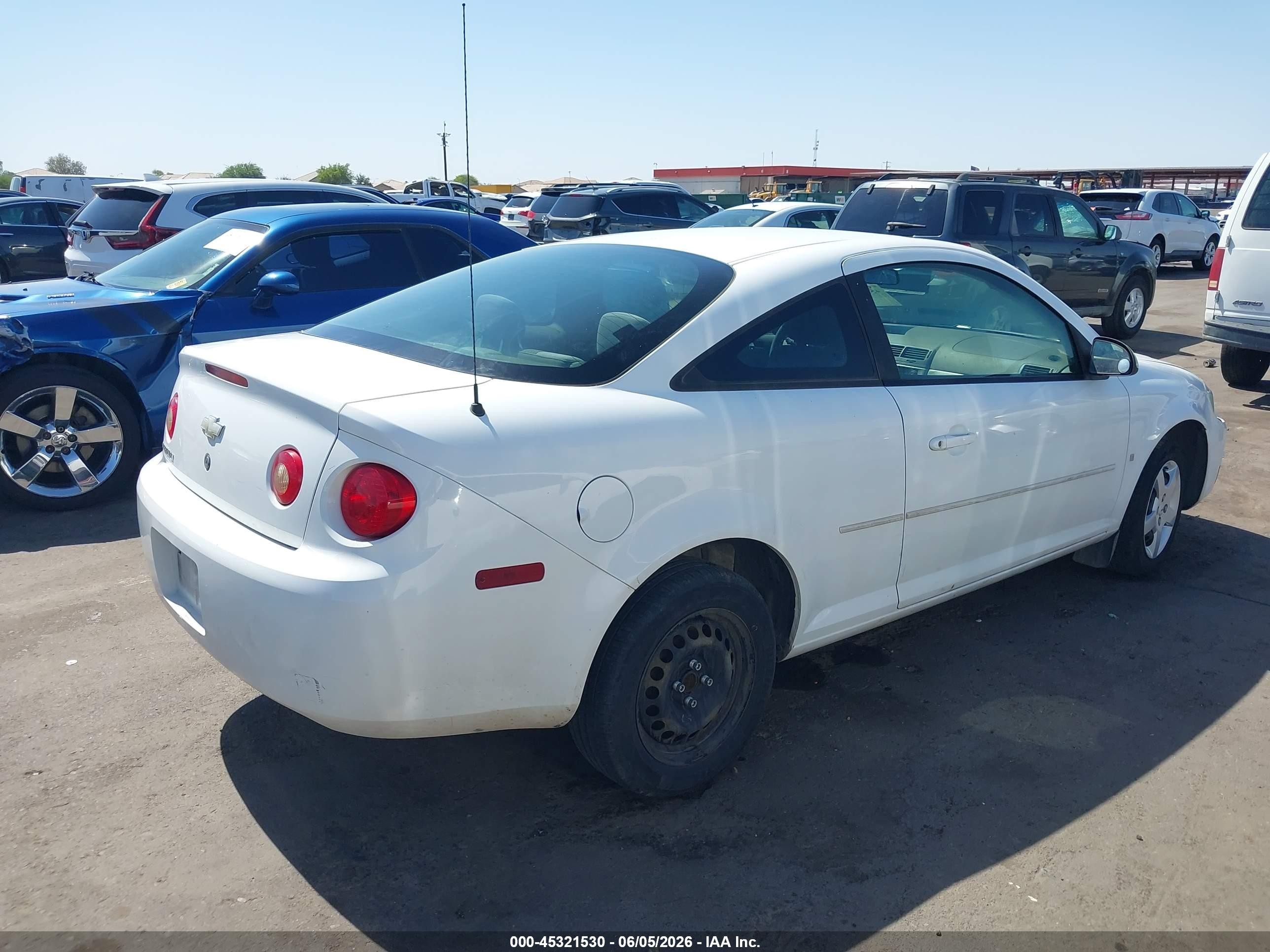 2007 Chevrolet Cobalt Lt White vin: 1G1AL15F377163783
