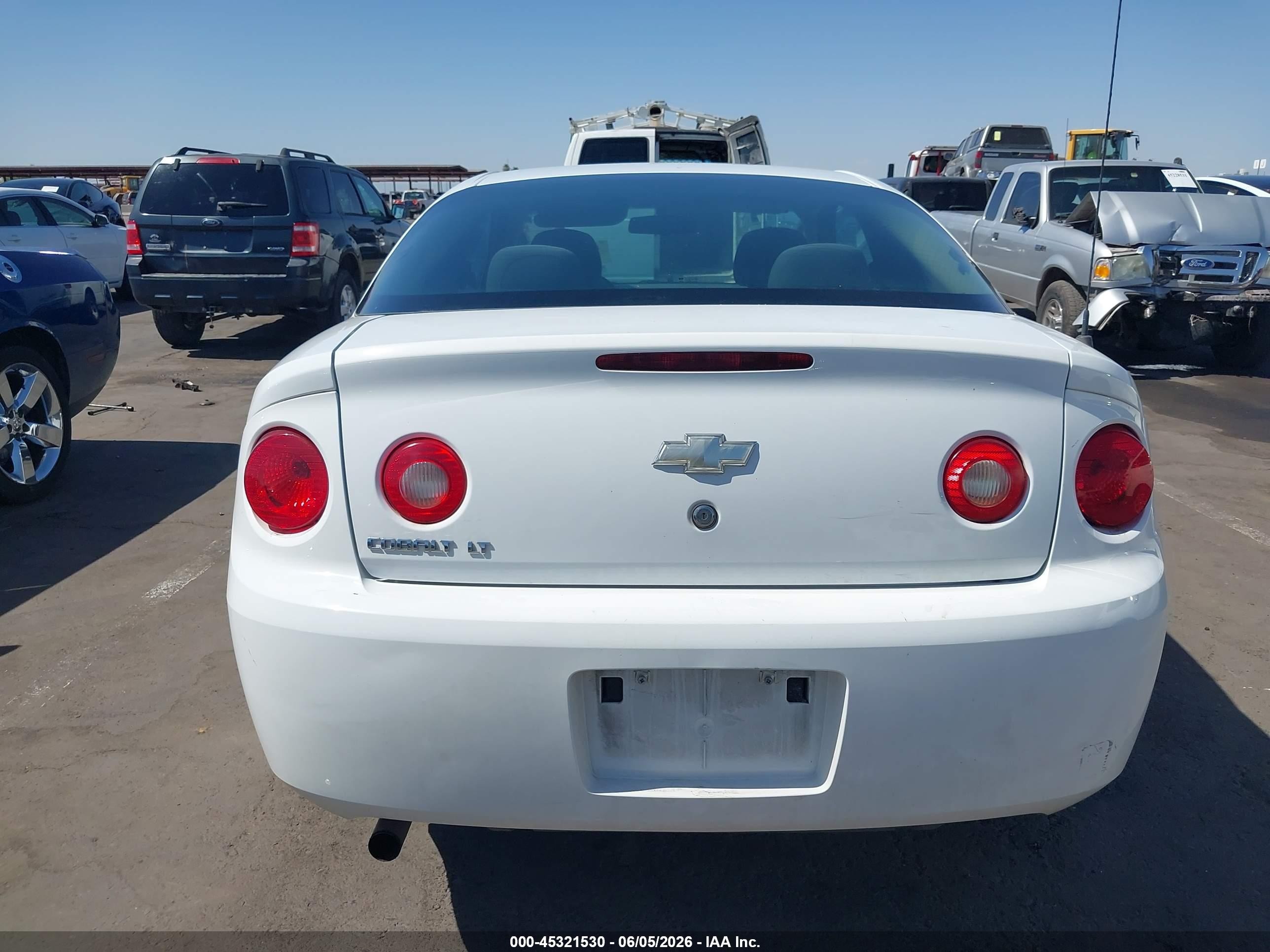 2007 Chevrolet Cobalt Lt White vin: 1G1AL15F377163783