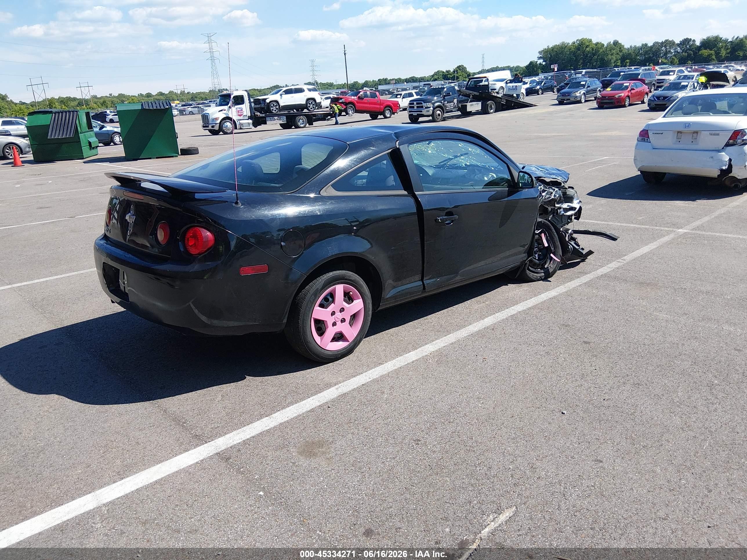 2007 Chevrolet Cobalt Lt Black vin: 1G1AL15F377396742