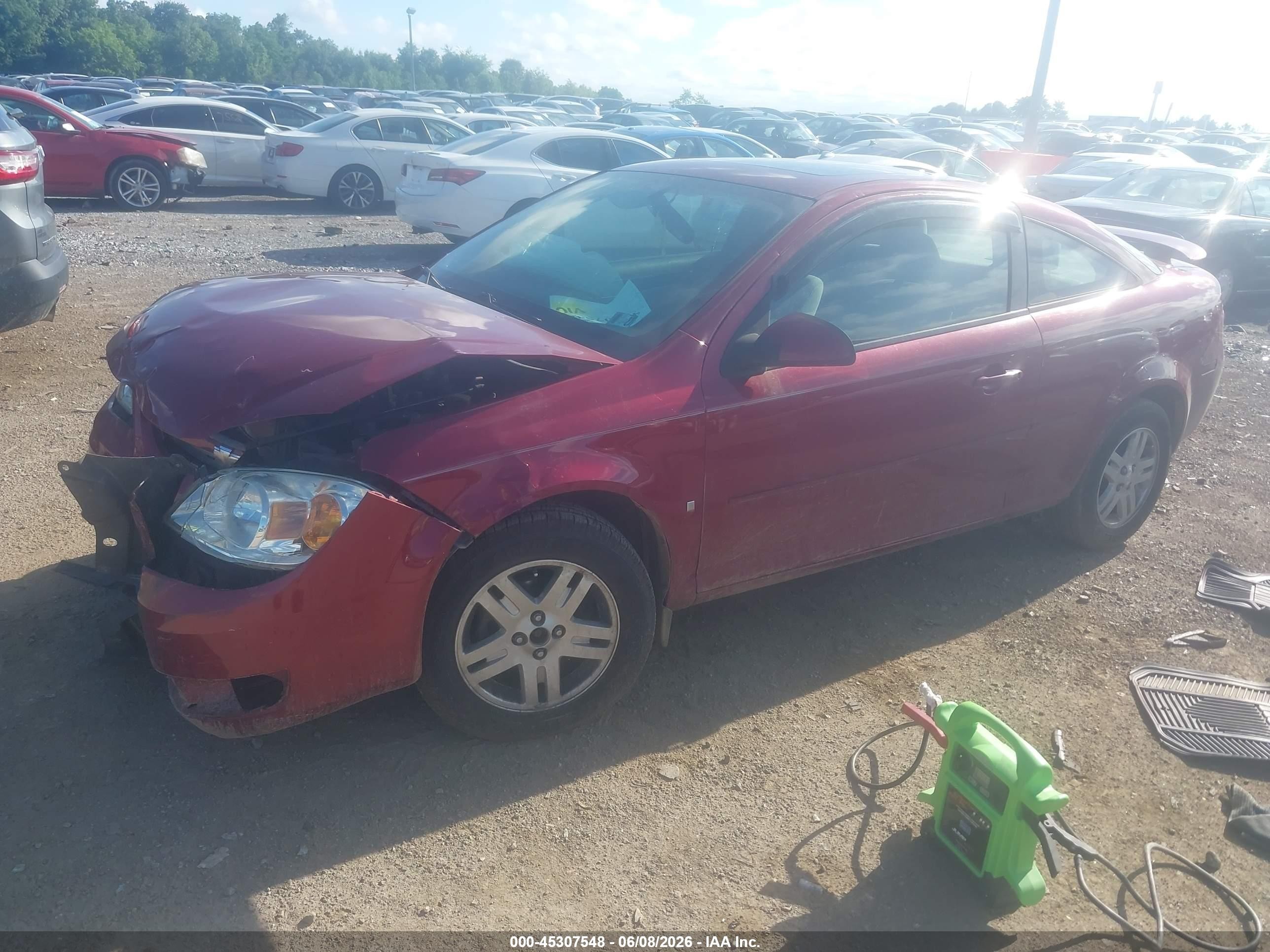2007 Chevrolet Cobalt Lt Red vin: 1G1AL15F477381909