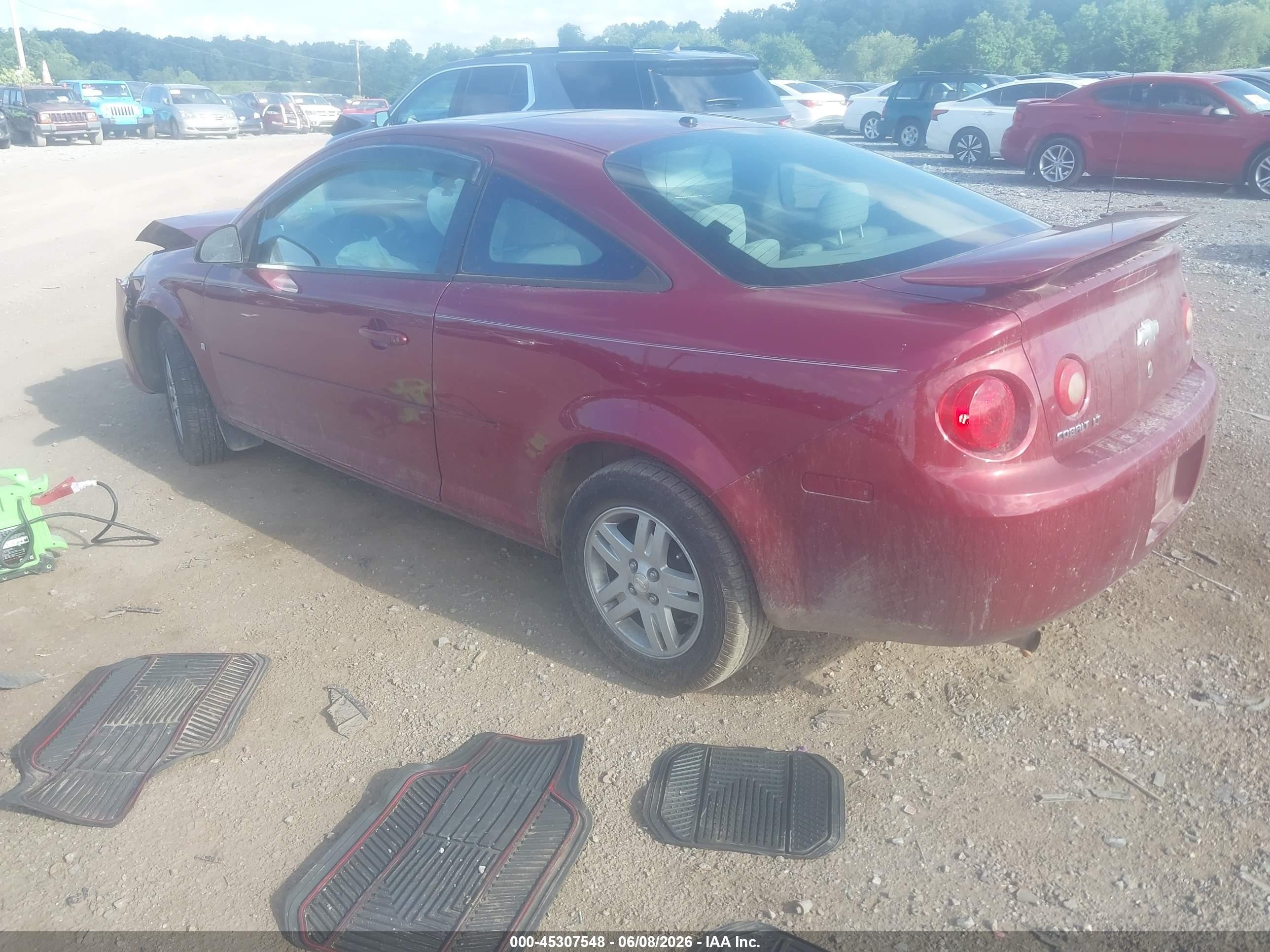2007 Chevrolet Cobalt Lt Red vin: 1G1AL15F477381909