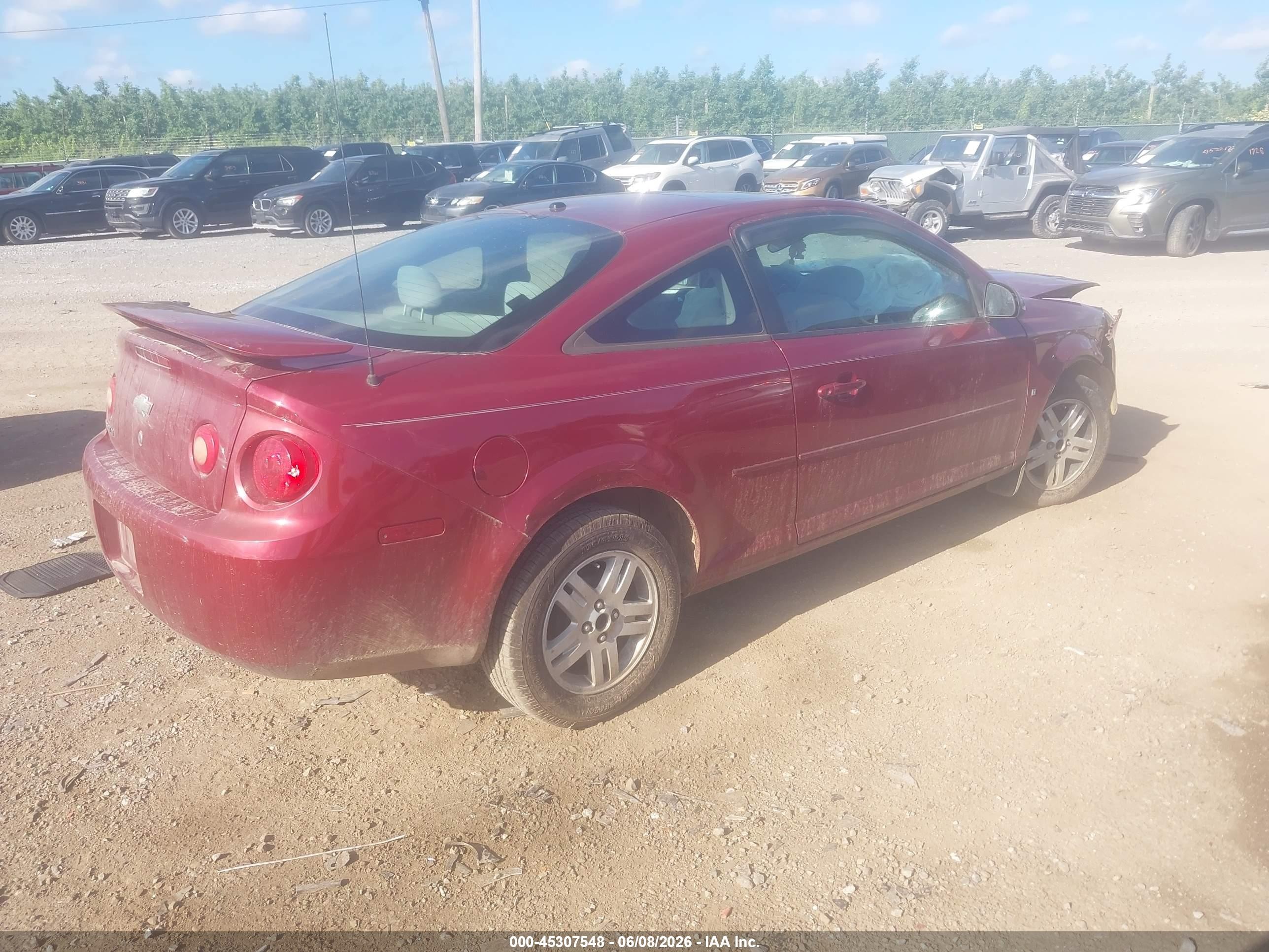 2007 Chevrolet Cobalt Lt Red vin: 1G1AL15F477381909