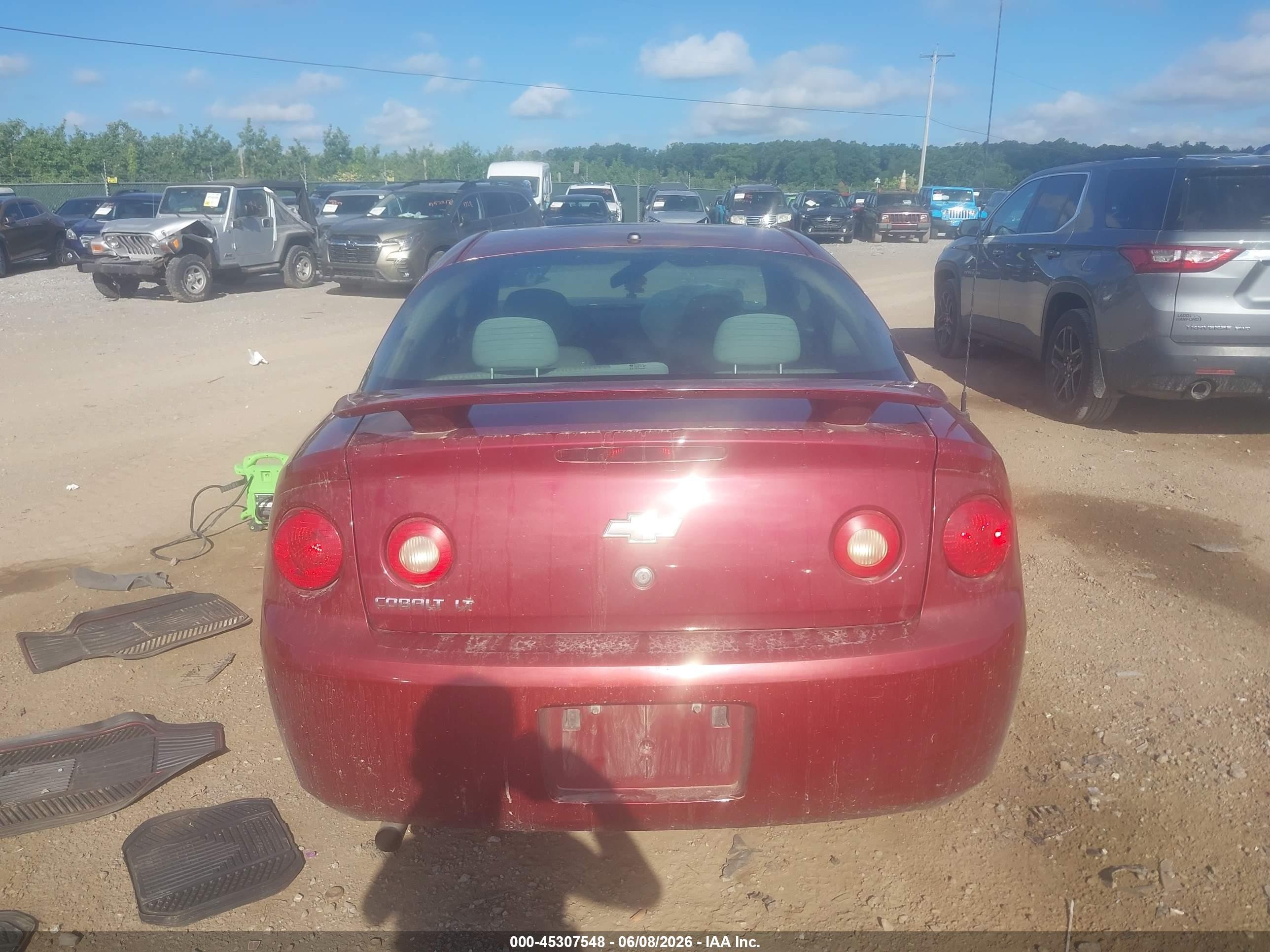 2007 Chevrolet Cobalt Lt Red vin: 1G1AL15F477381909
