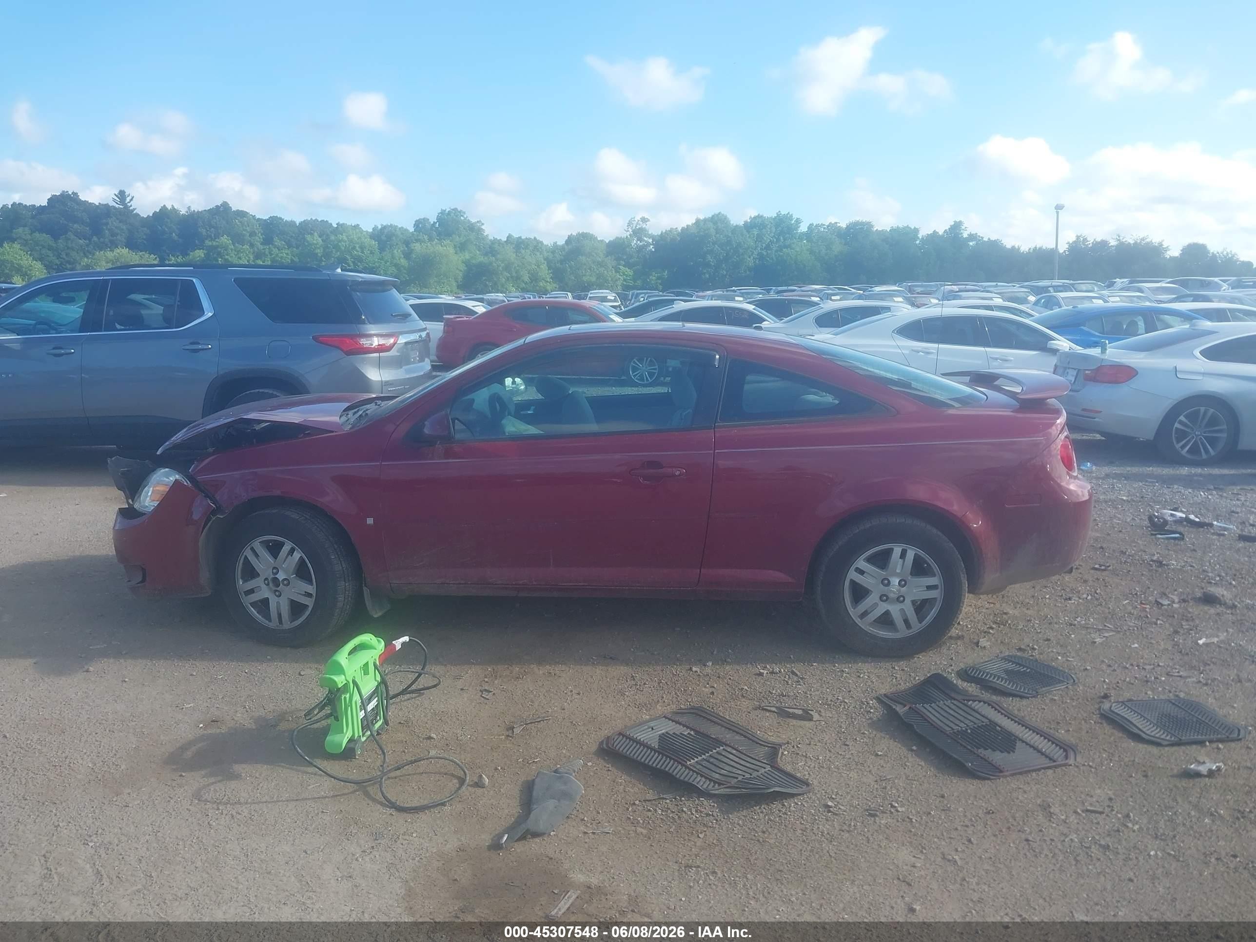 2007 Chevrolet Cobalt Lt Red vin: 1G1AL15F477381909
