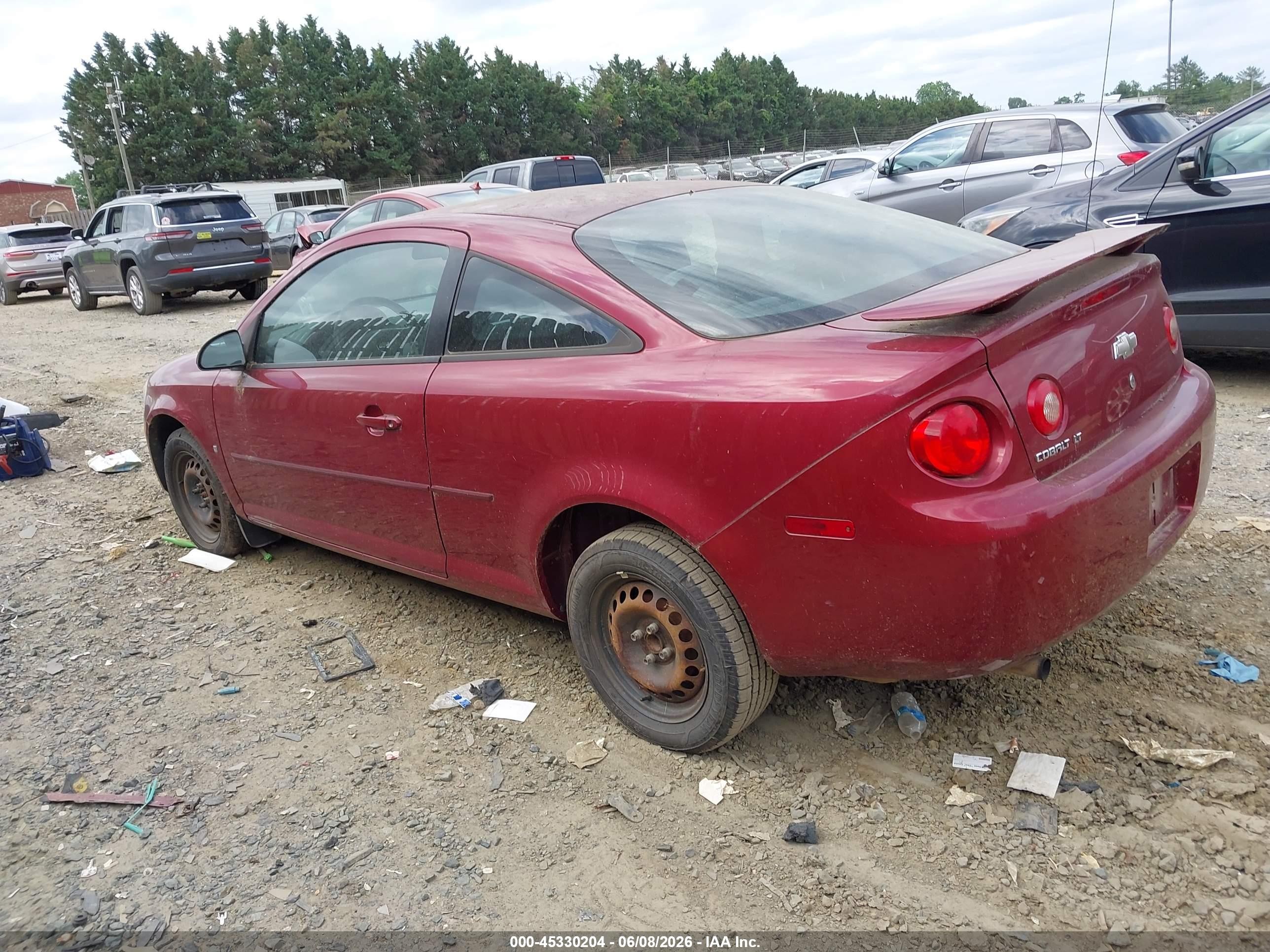 2007 Chevrolet Cobalt Lt Maroon vin: 1G1AL15F777355367