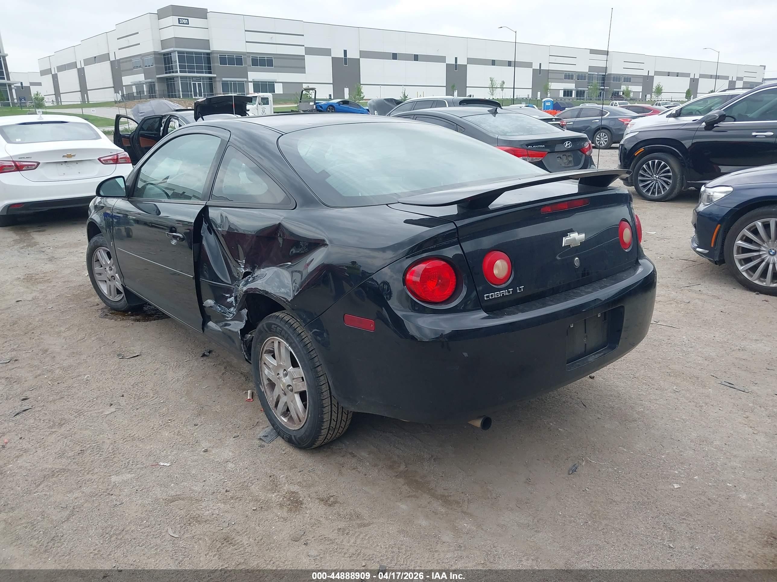 2007 Chevrolet Cobalt Lt Black vin: 1G1AL15F777368653