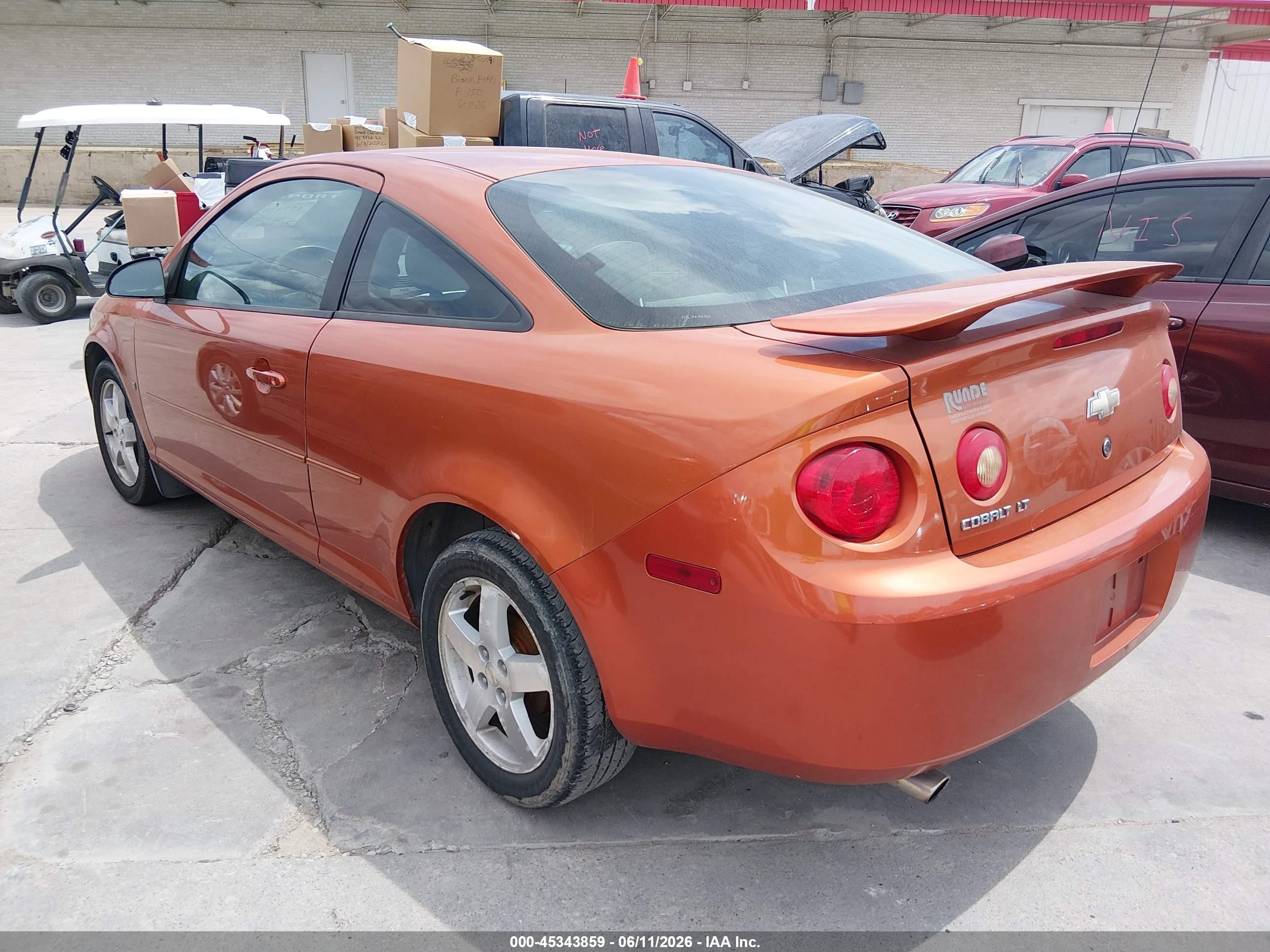 2006 Chevrolet Cobalt Lt Orange vin: 1G1AL15F867820527