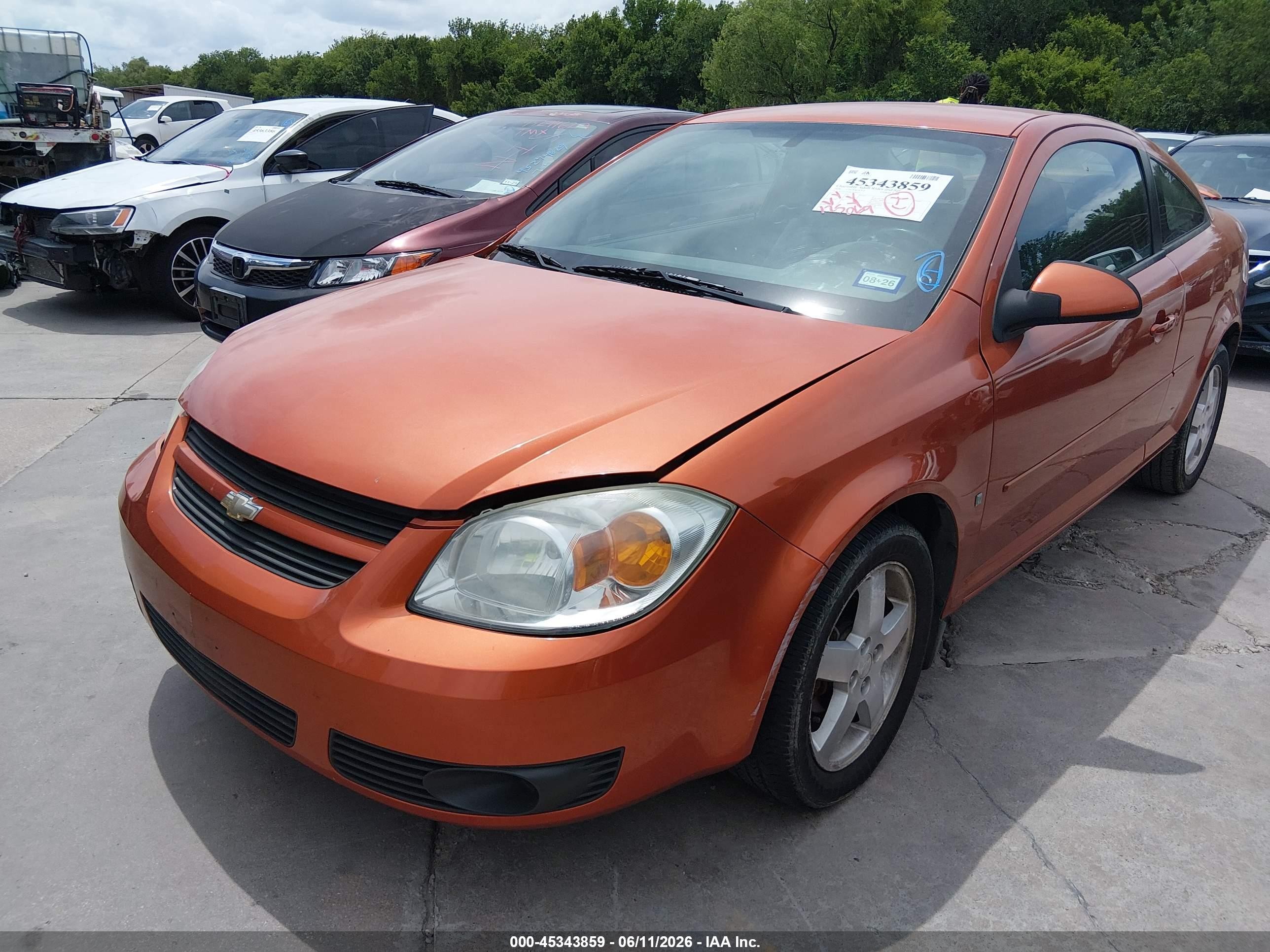 2006 Chevrolet Cobalt Lt Orange vin: 1G1AL15F867820527
