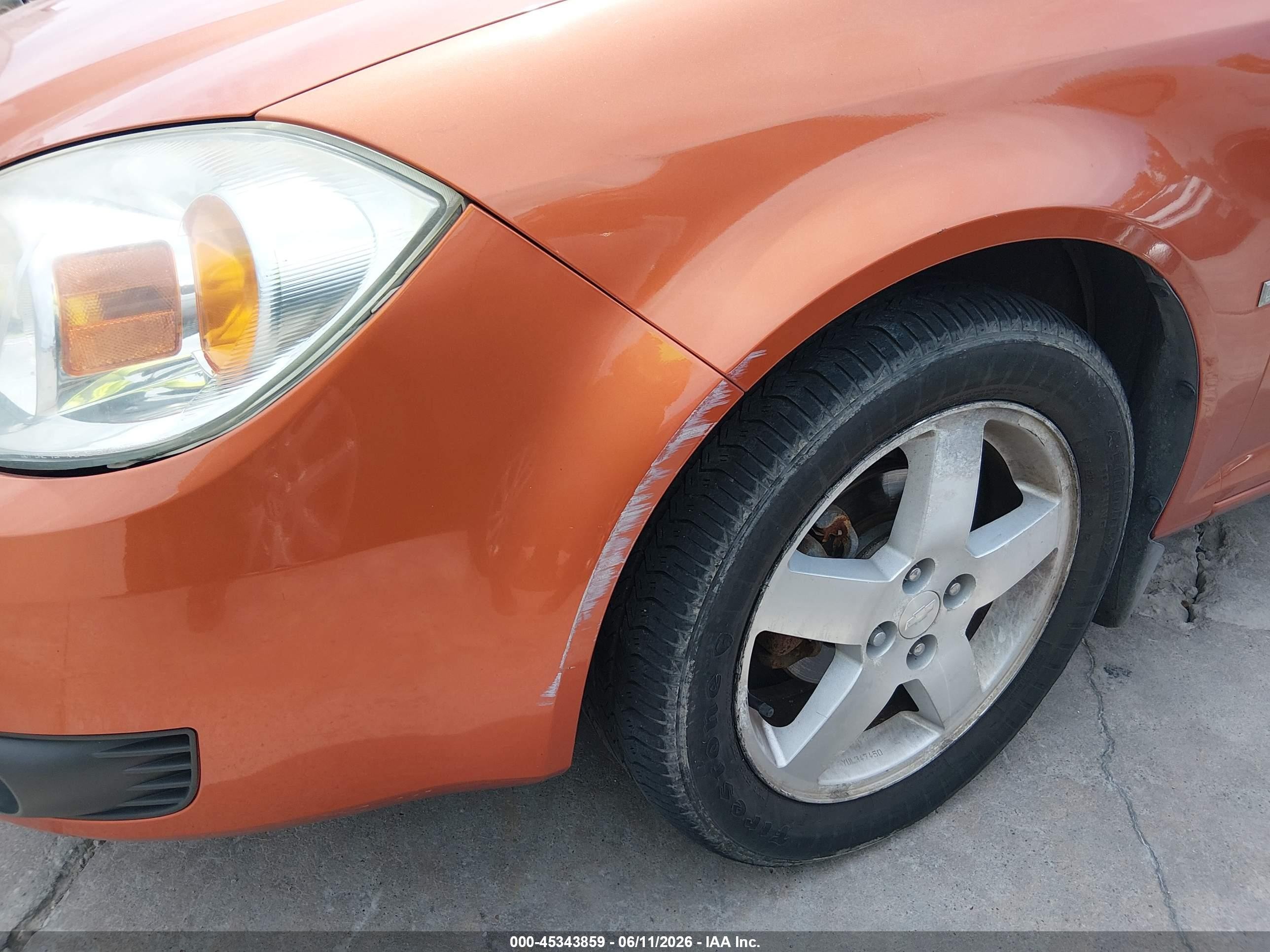 2006 Chevrolet Cobalt Lt Orange vin: 1G1AL15F867820527