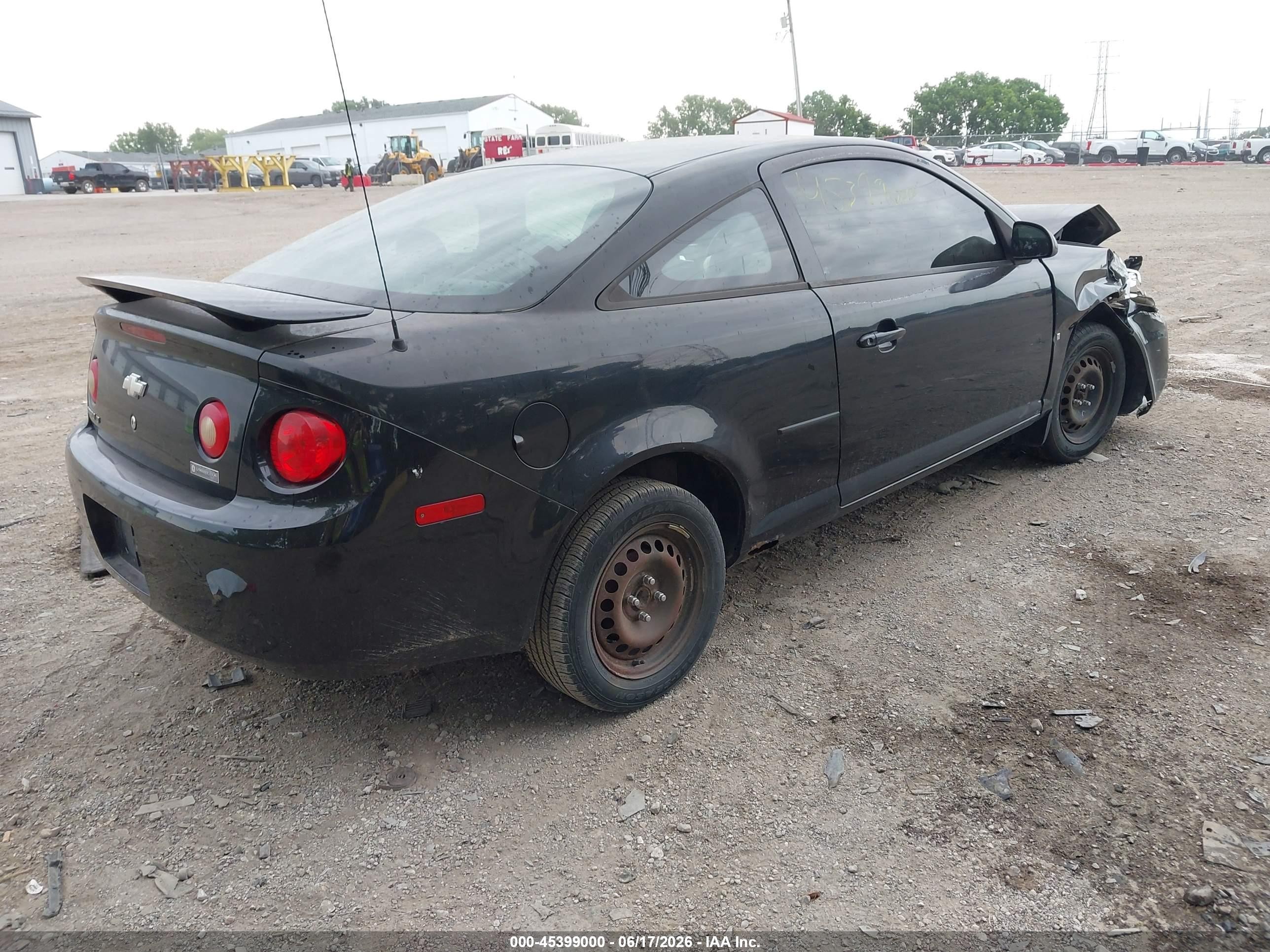 2008 Chevrolet Cobalt Lt Black vin: 1G1AL15F887334951