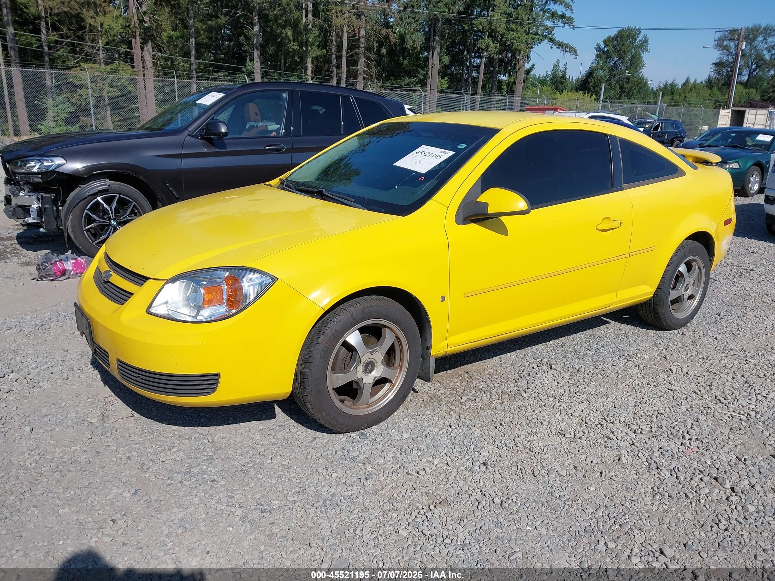 2006 Chevrolet Cobalt Lt Yellow vin: 1G1AL15F967603861