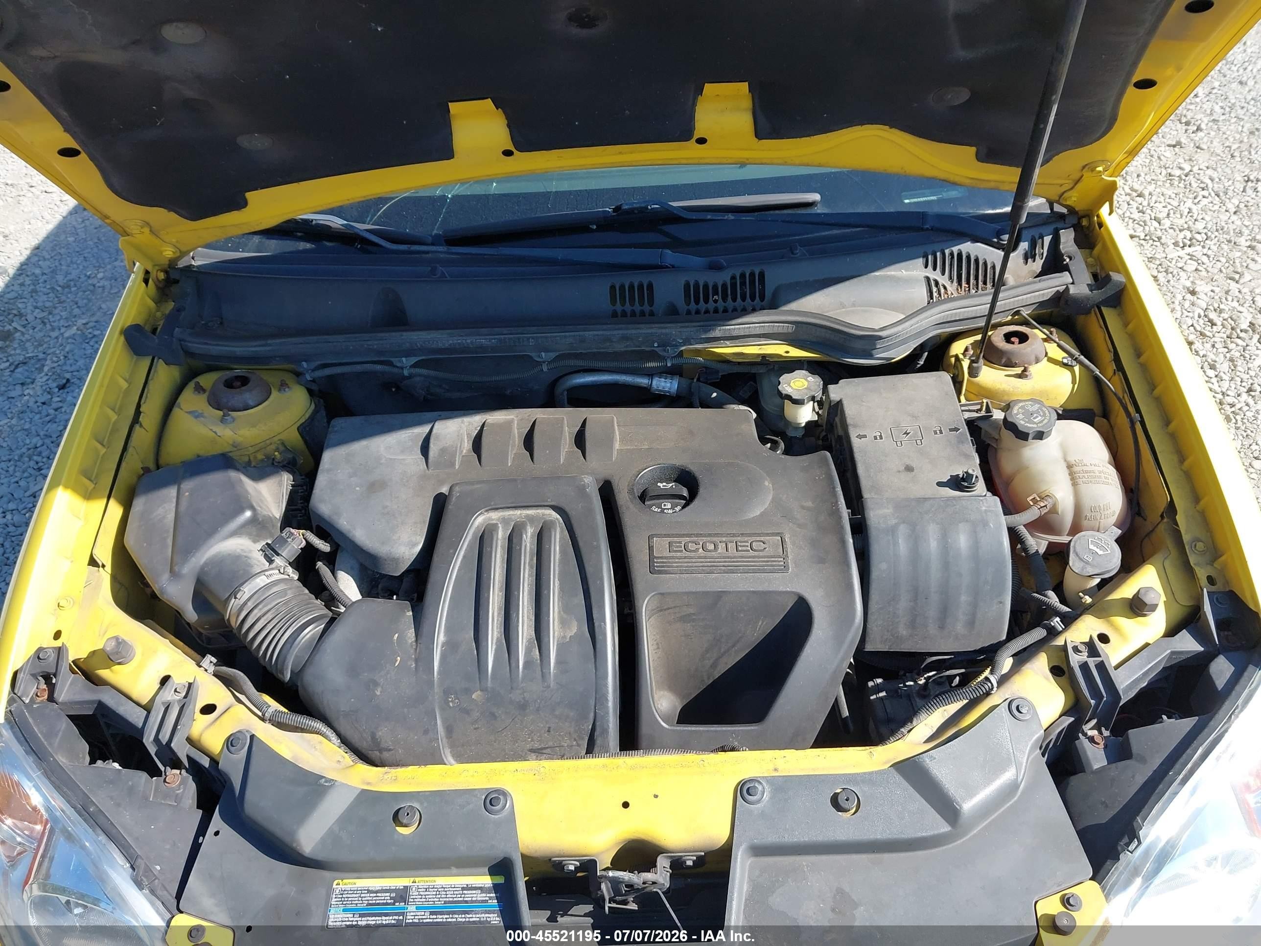 2006 Chevrolet Cobalt Lt Yellow vin: 1G1AL15F967603861