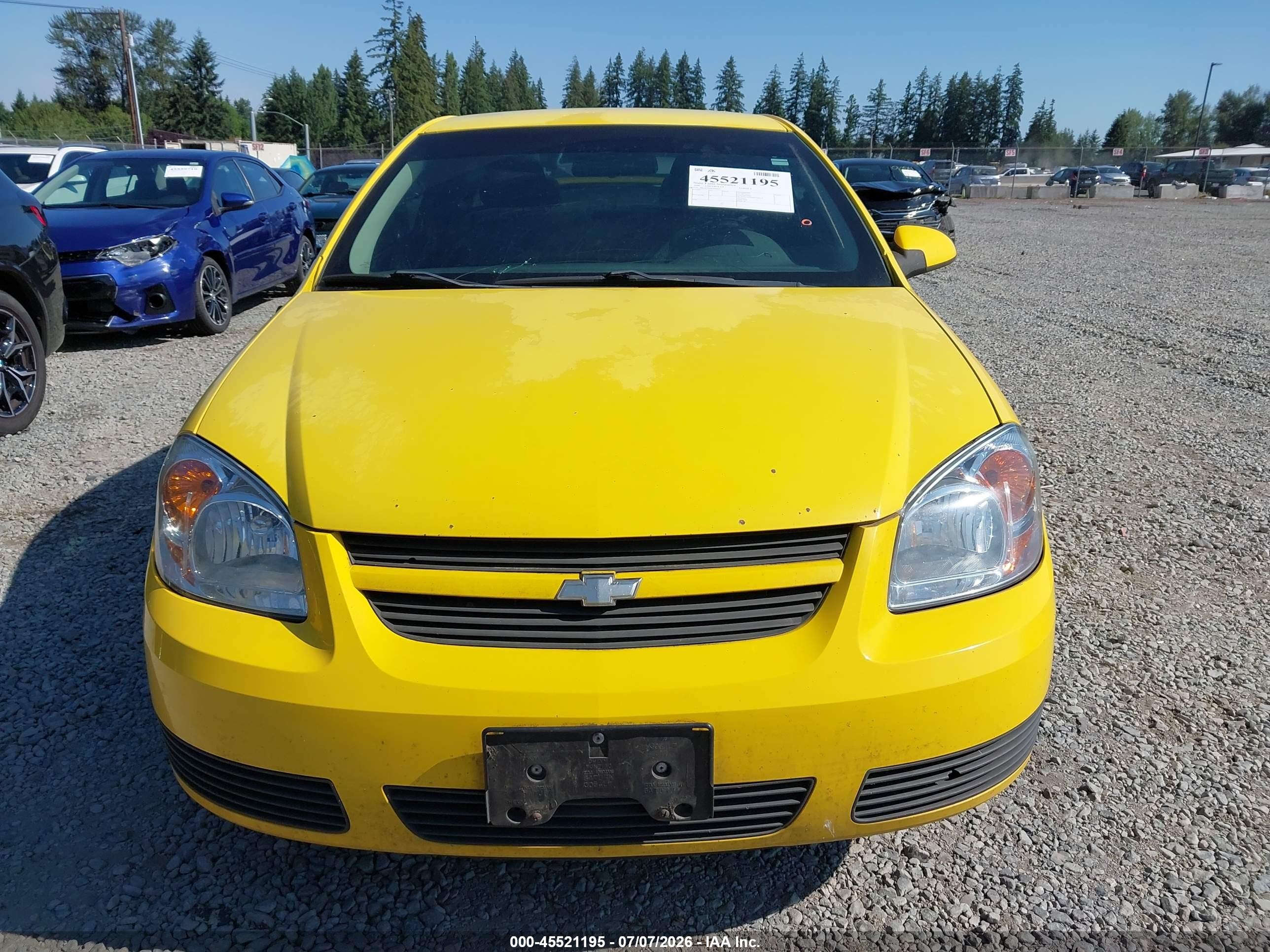 2006 Chevrolet Cobalt Lt Yellow vin: 1G1AL15F967603861