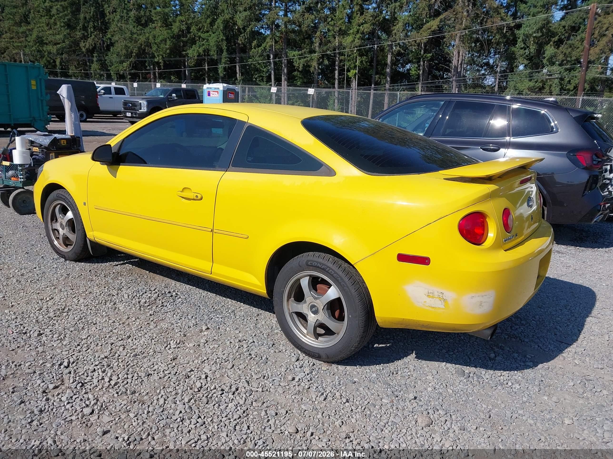 2006 Chevrolet Cobalt Lt Yellow vin: 1G1AL15F967603861