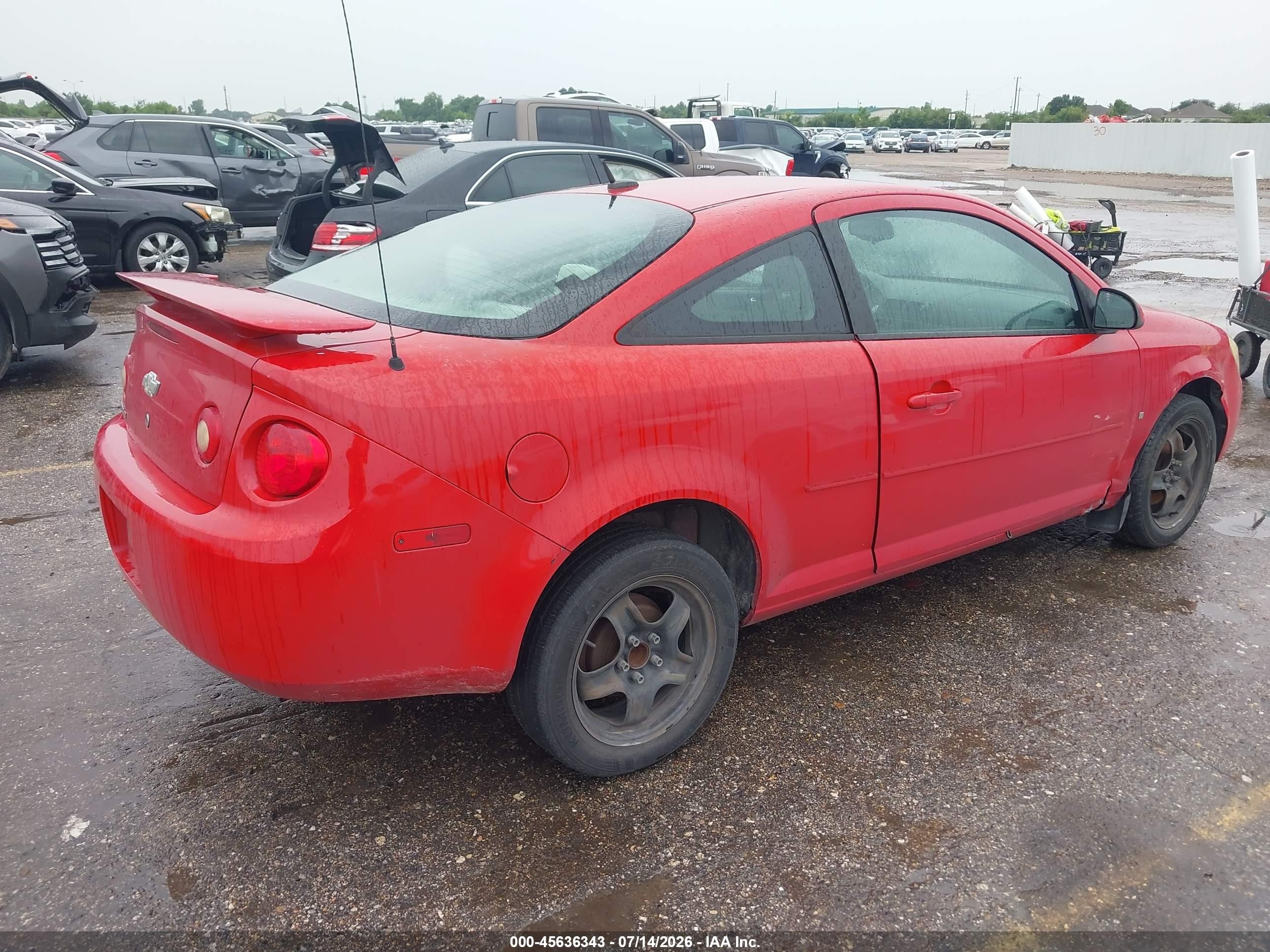 2008 Chevrolet Cobalt Lt Red vin: 1G1AL18F087203184