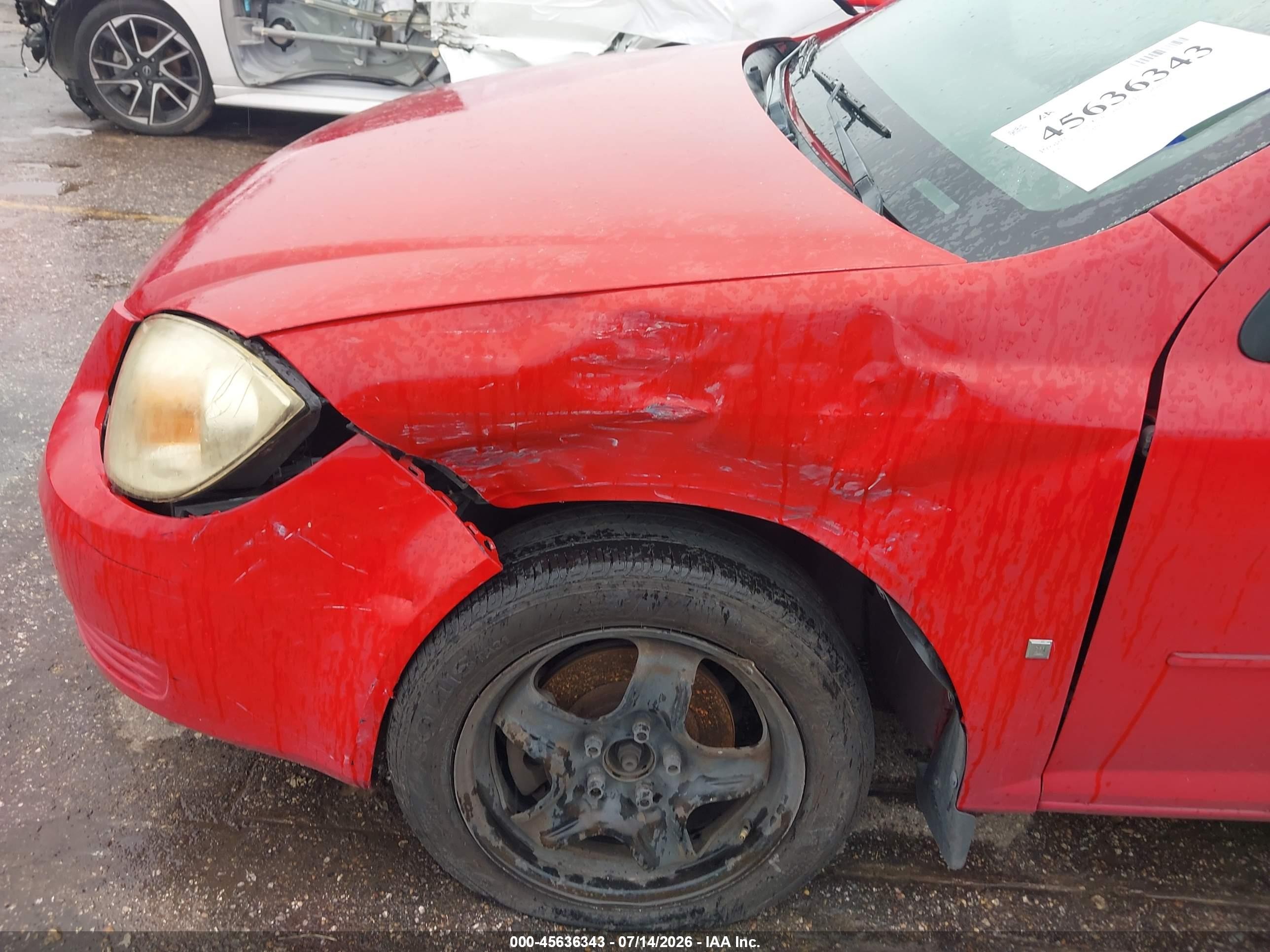 2008 Chevrolet Cobalt Lt Red vin: 1G1AL18F087203184