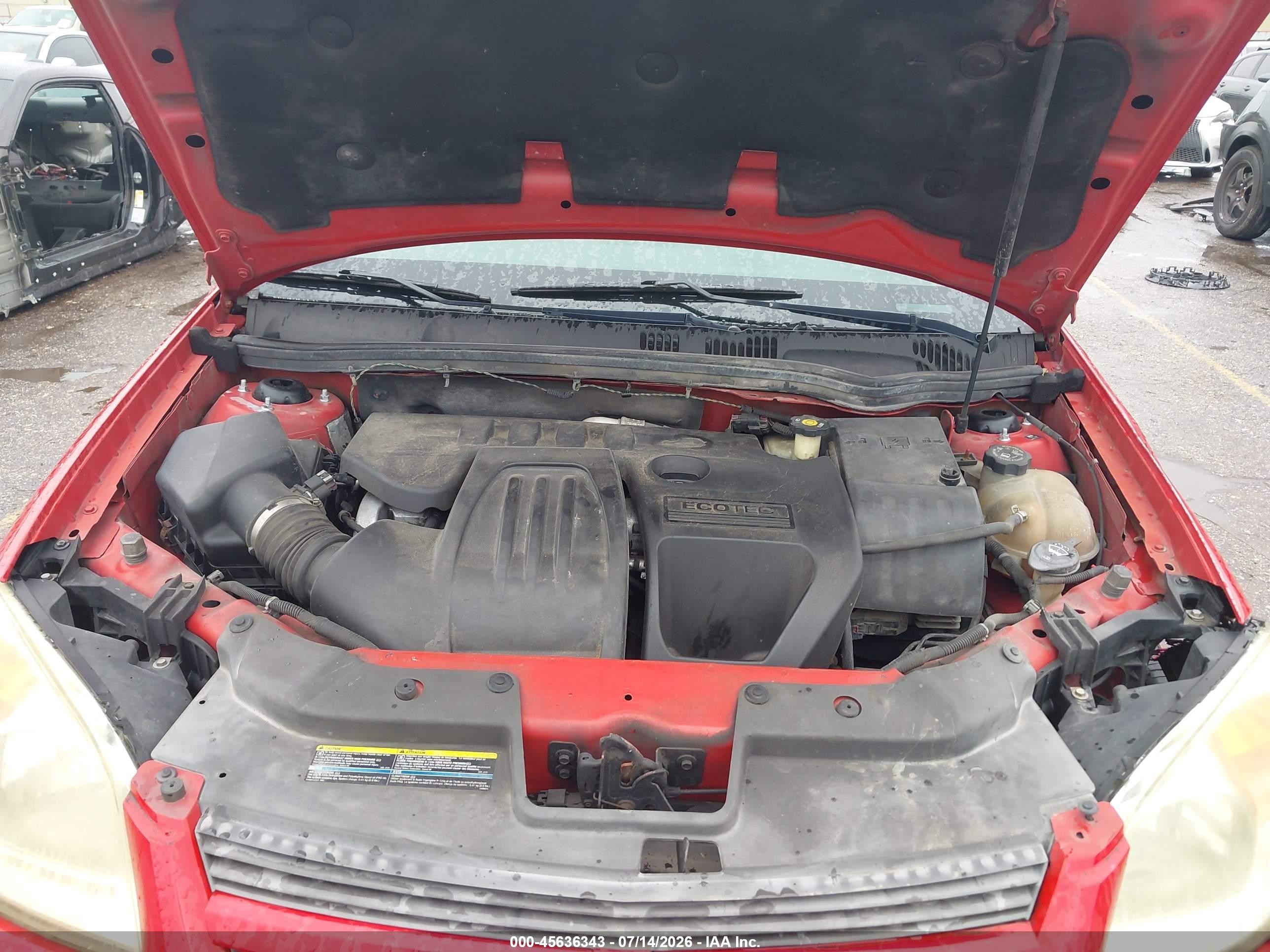 2008 Chevrolet Cobalt Lt Red vin: 1G1AL18F087203184