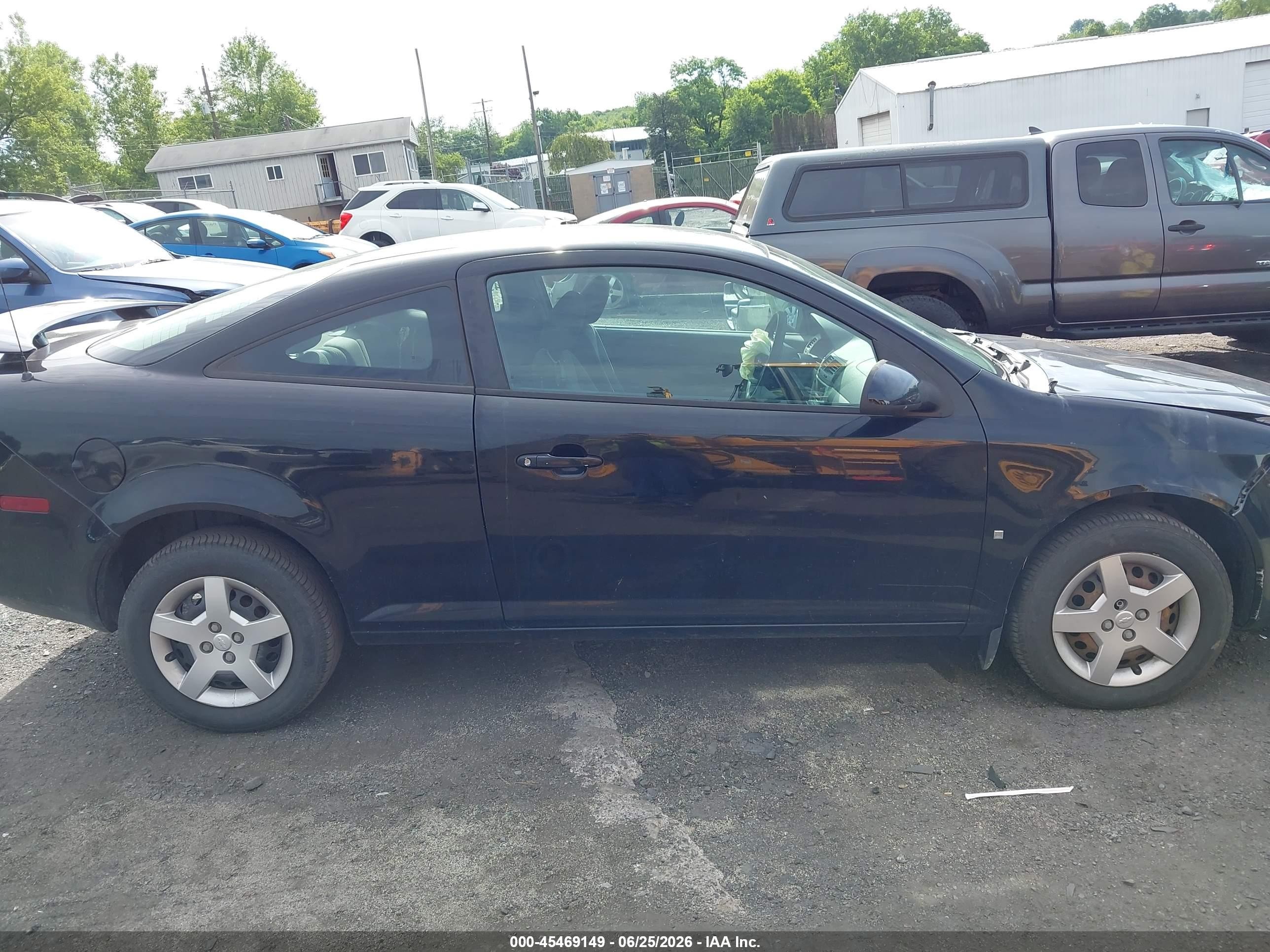 2007 Chevrolet Cobalt Lt Черный vin: 1G1AL18F277243877