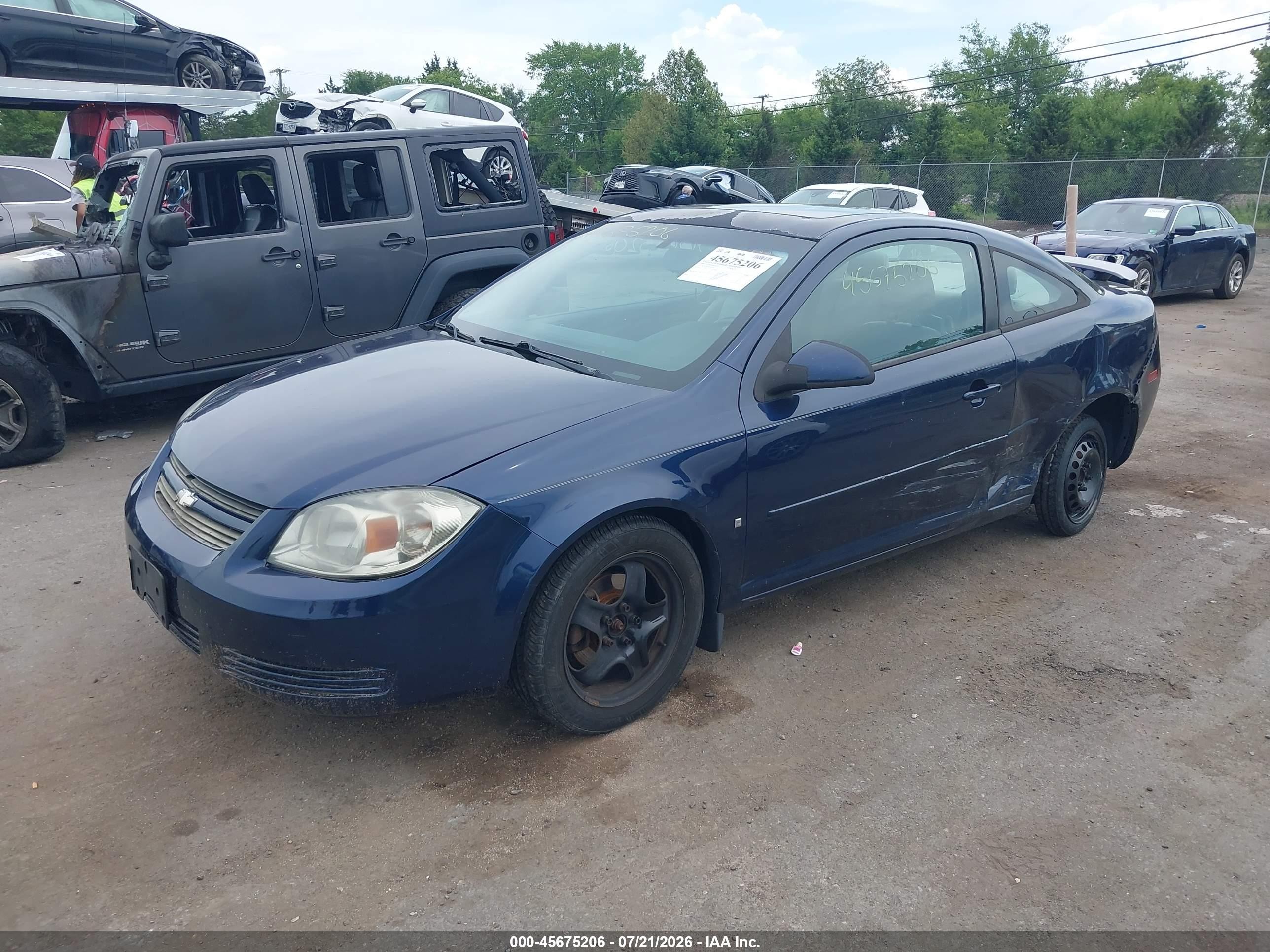 2008 Chevrolet Cobalt Lt Blue vin: 1G1AL18F387181410
