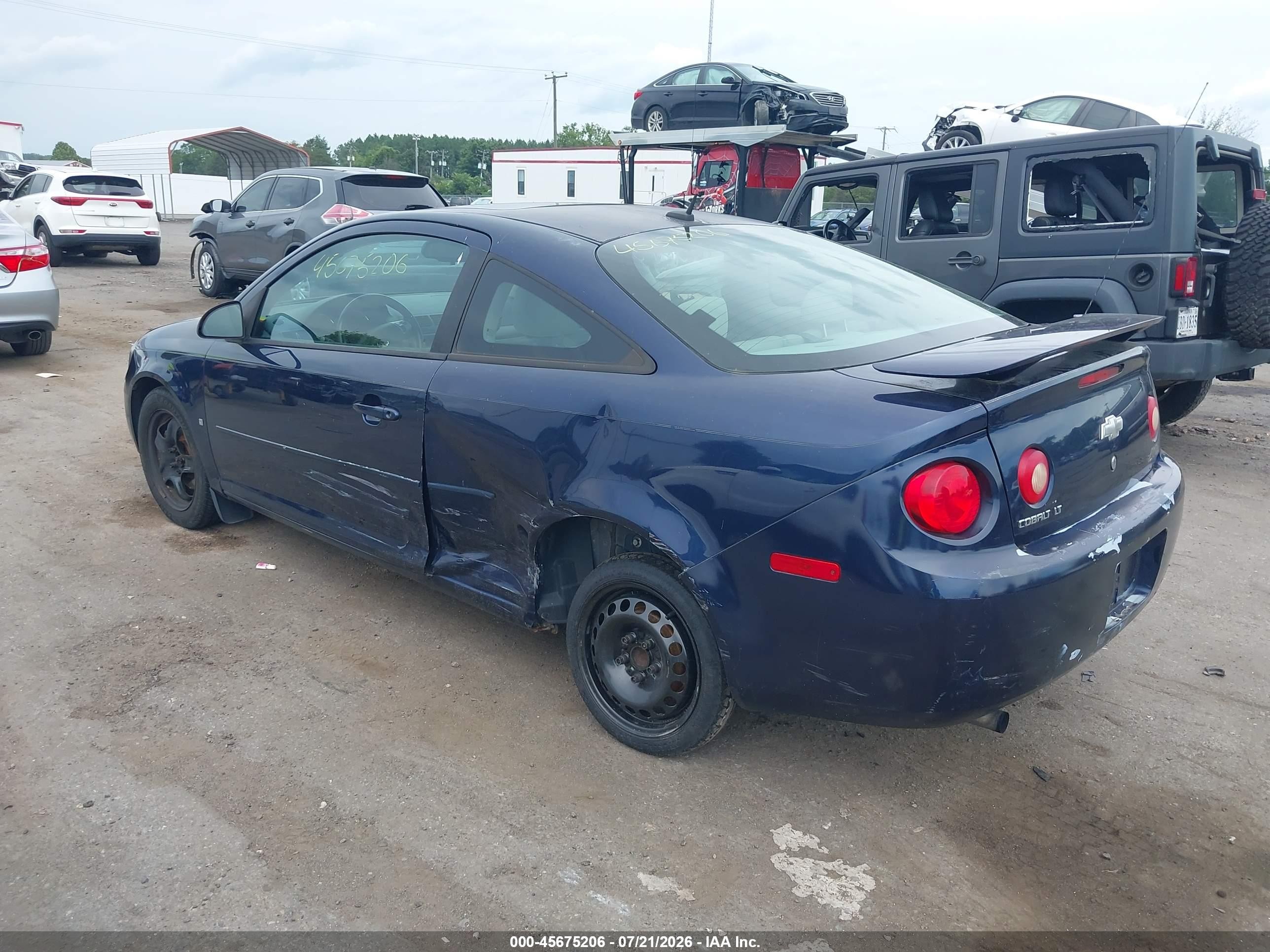 2008 Chevrolet Cobalt Lt Blue vin: 1G1AL18F387181410