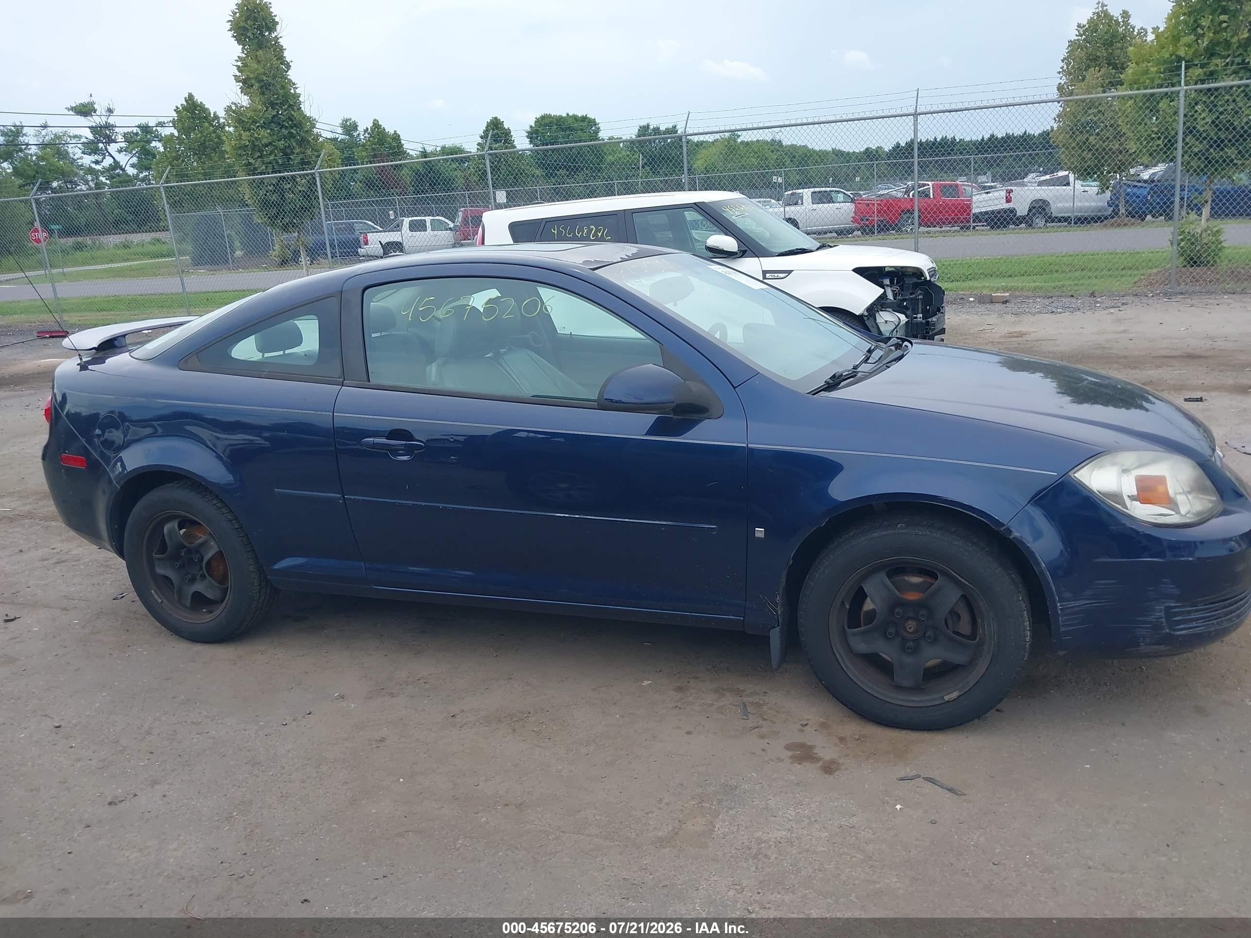 2008 Chevrolet Cobalt Lt Blue vin: 1G1AL18F387181410