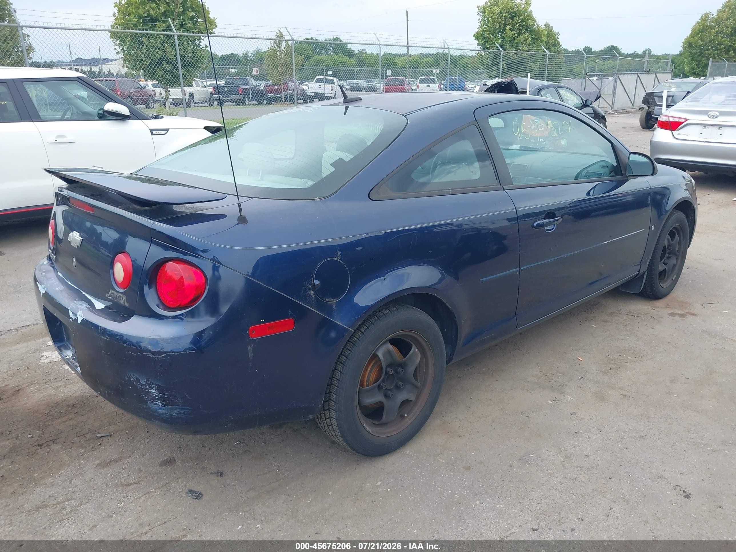 2008 Chevrolet Cobalt Lt Blue vin: 1G1AL18F387181410