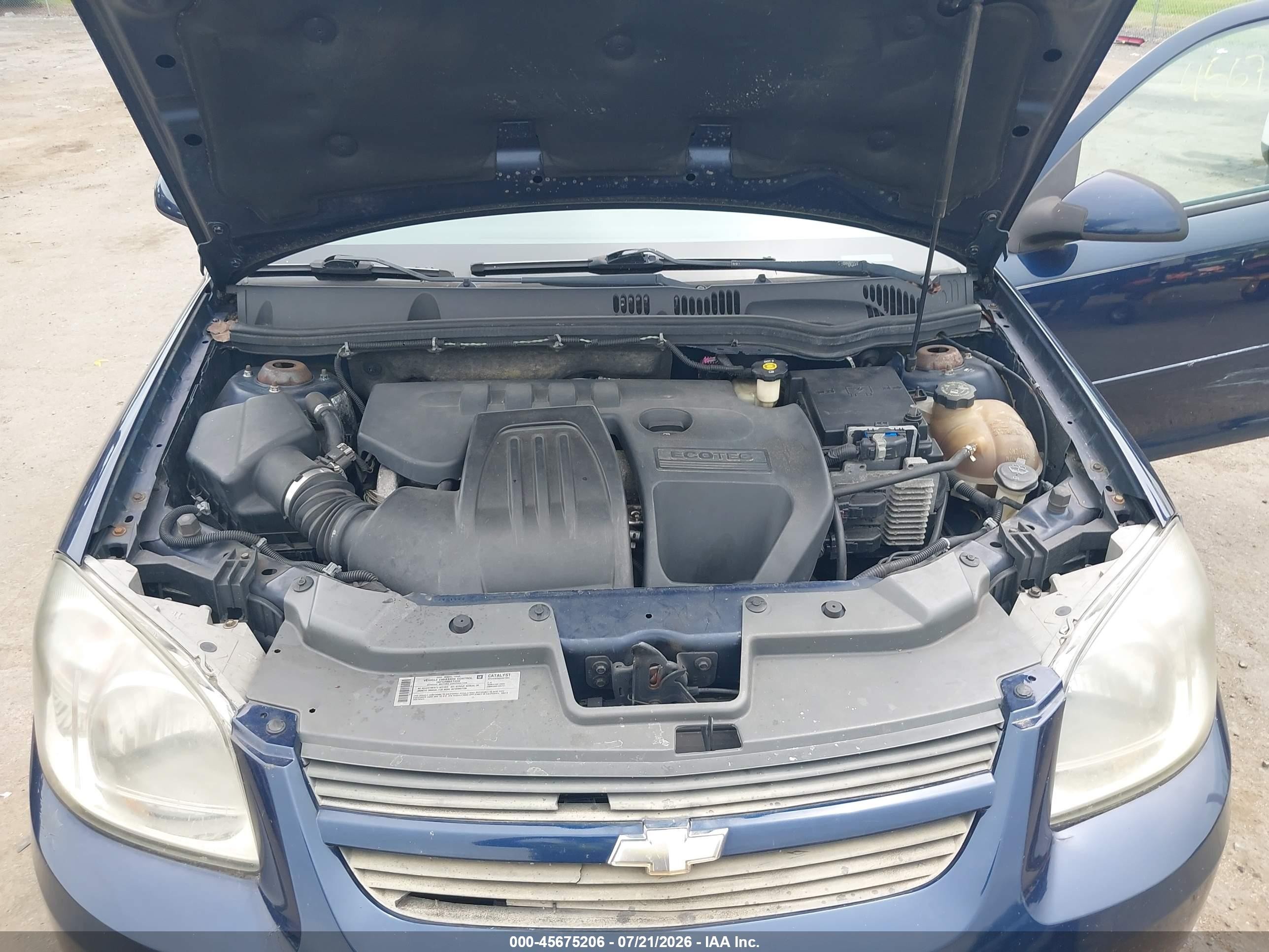 2008 Chevrolet Cobalt Lt Blue vin: 1G1AL18F387181410