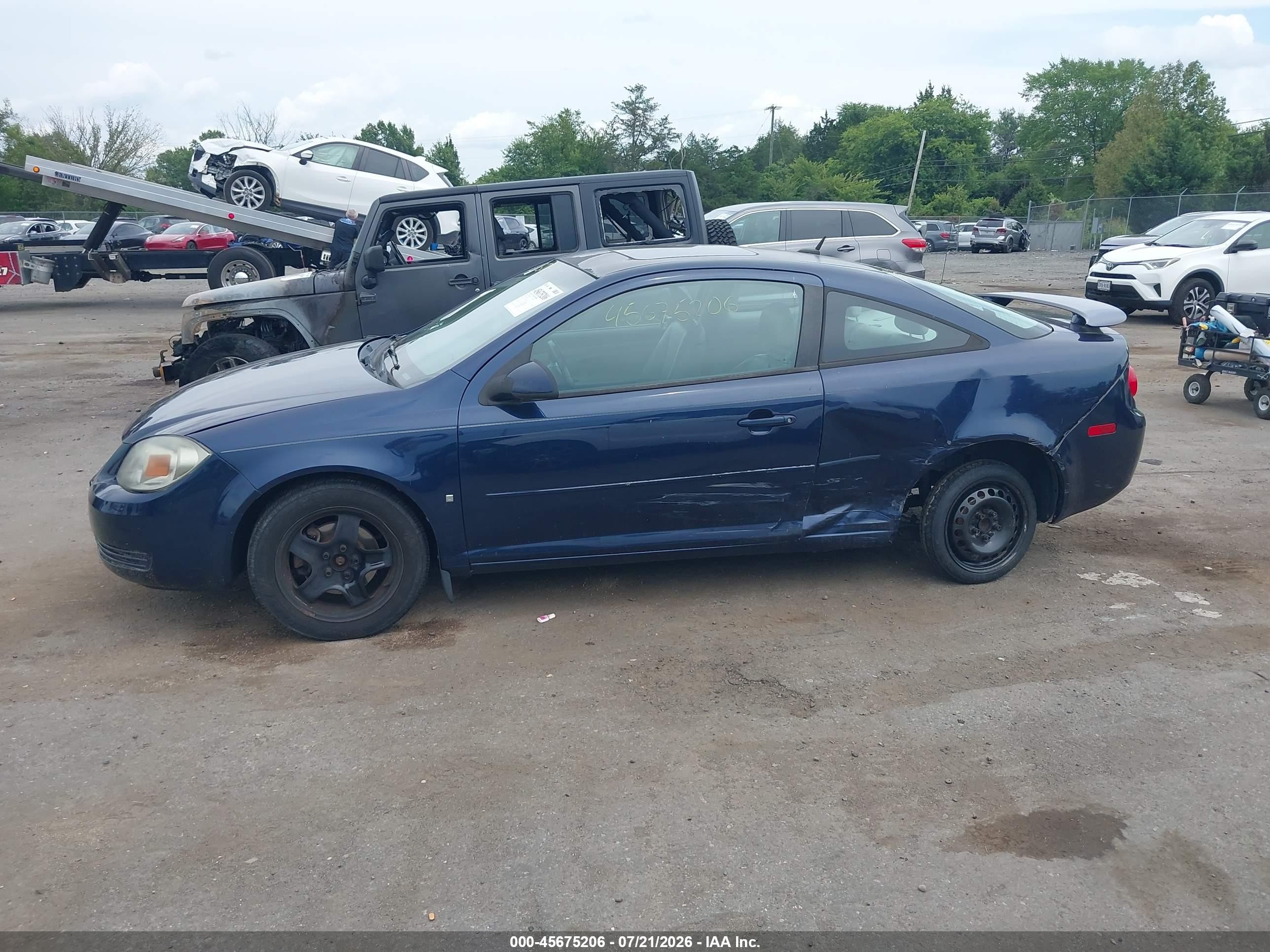 2008 Chevrolet Cobalt Lt Blue vin: 1G1AL18F387181410