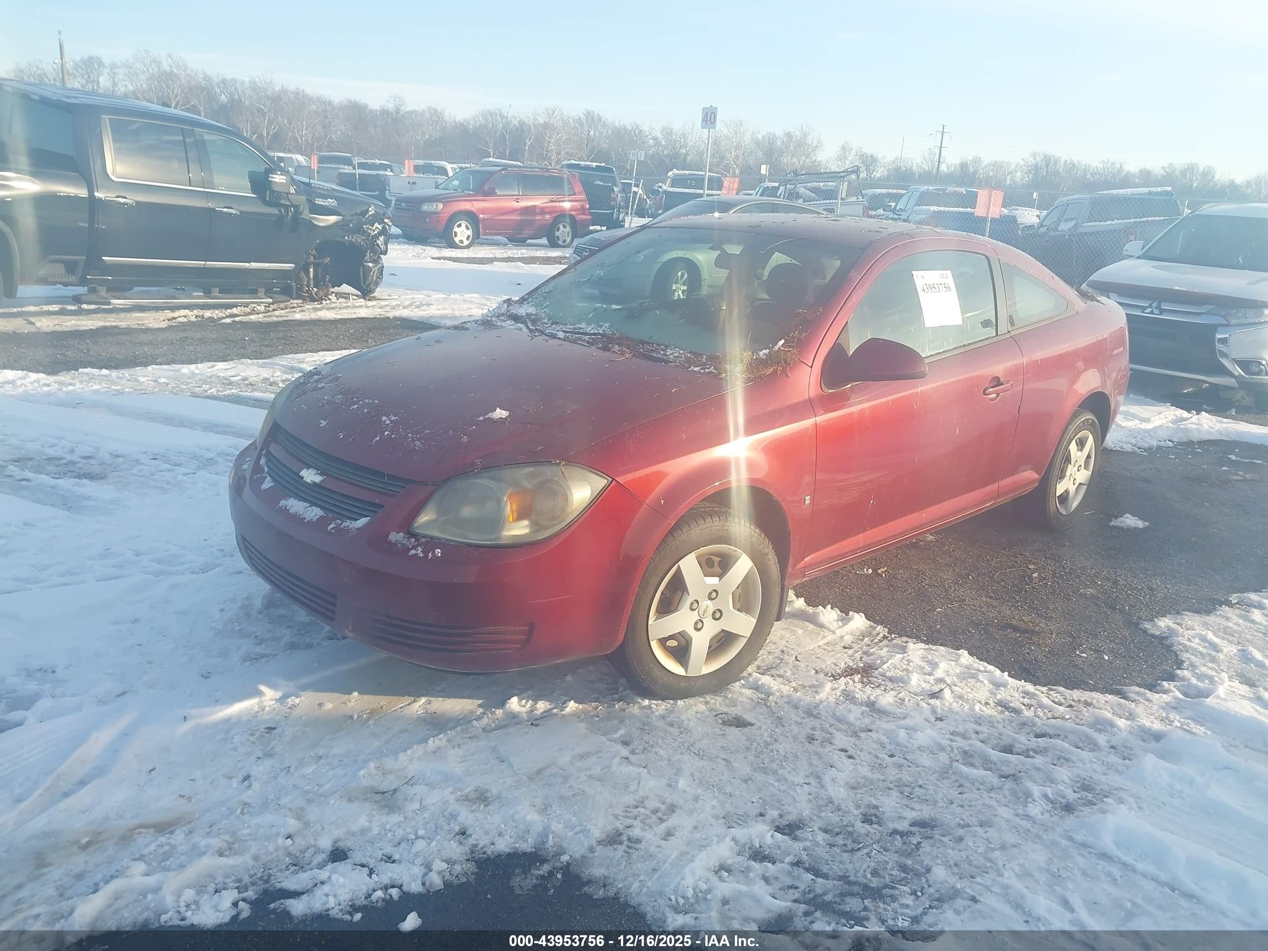 2008 Chevrolet Cobalt Lt Red vin: 1G1AL18F387342757