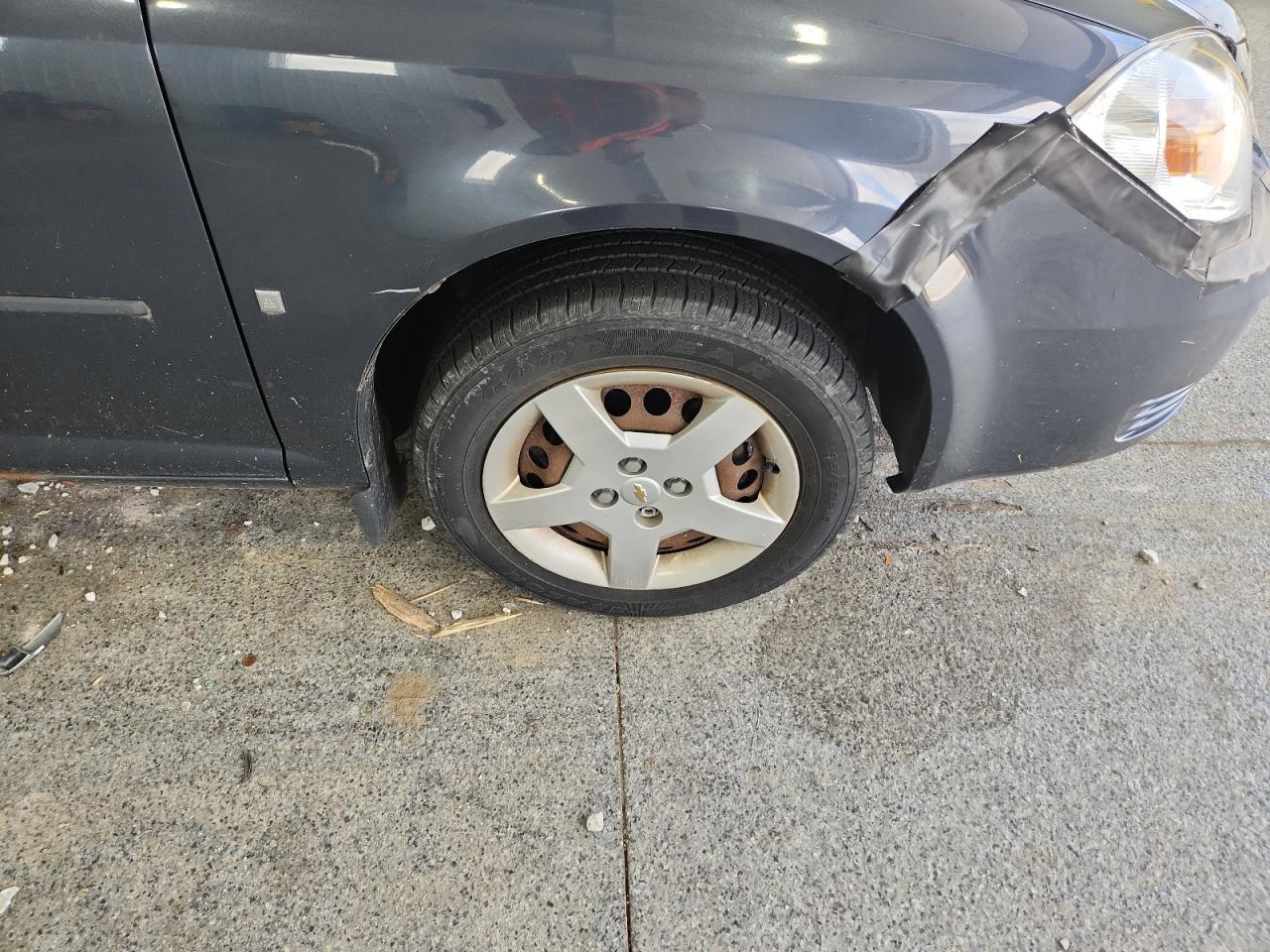 2008 Chevrolet Cobalt Lt Синий vin: 1G1AL18F487102598 Damage: Right Front Fender, Gouged, 1 To 2 Inches