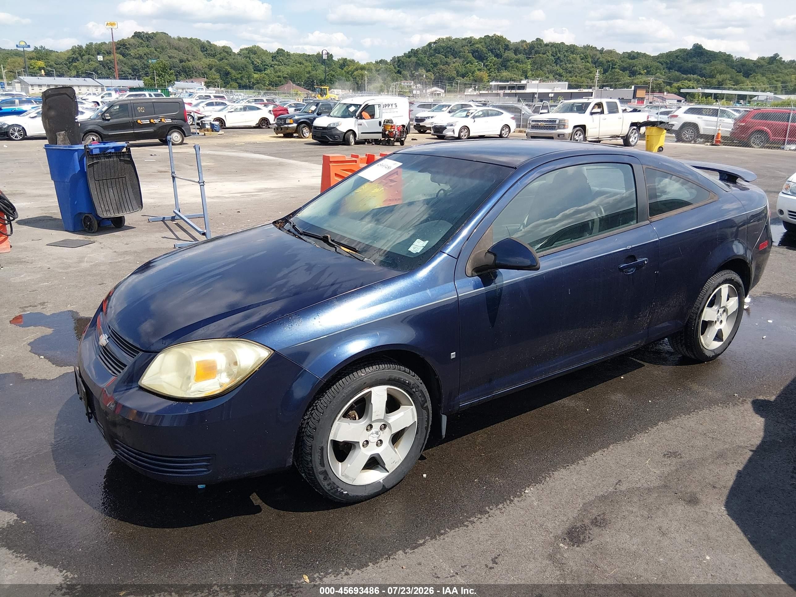 2008 Chevrolet Cobalt Lt Blue vin: 1G1AL18F587253059