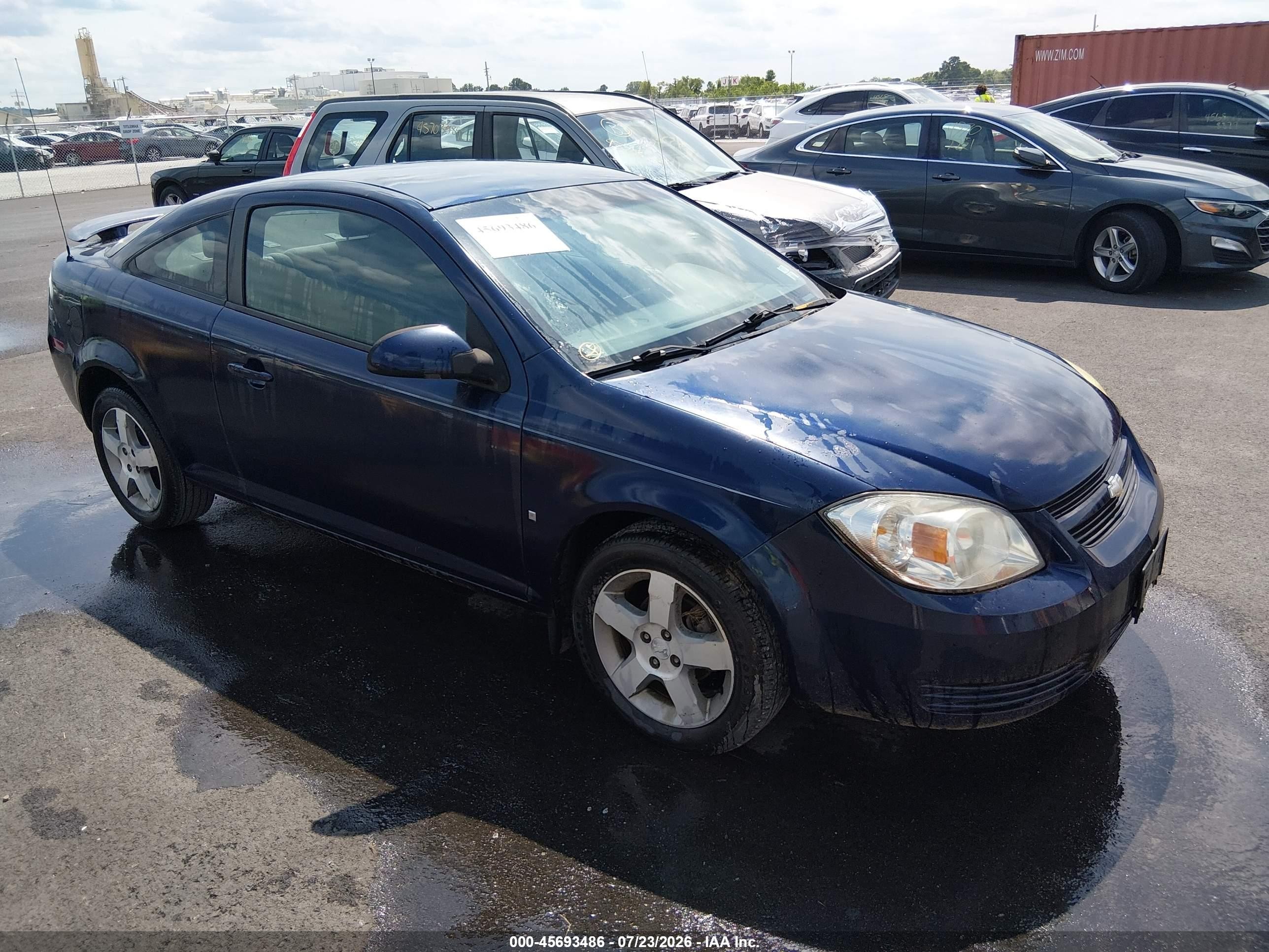 2008 Chevrolet Cobalt Lt Blue vin: 1G1AL18F587253059