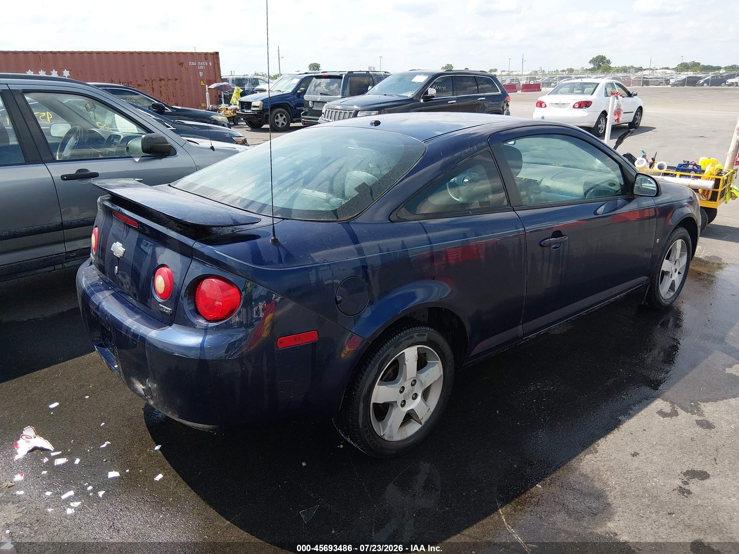 2008 Chevrolet Cobalt Lt Blue vin: 1G1AL18F587253059