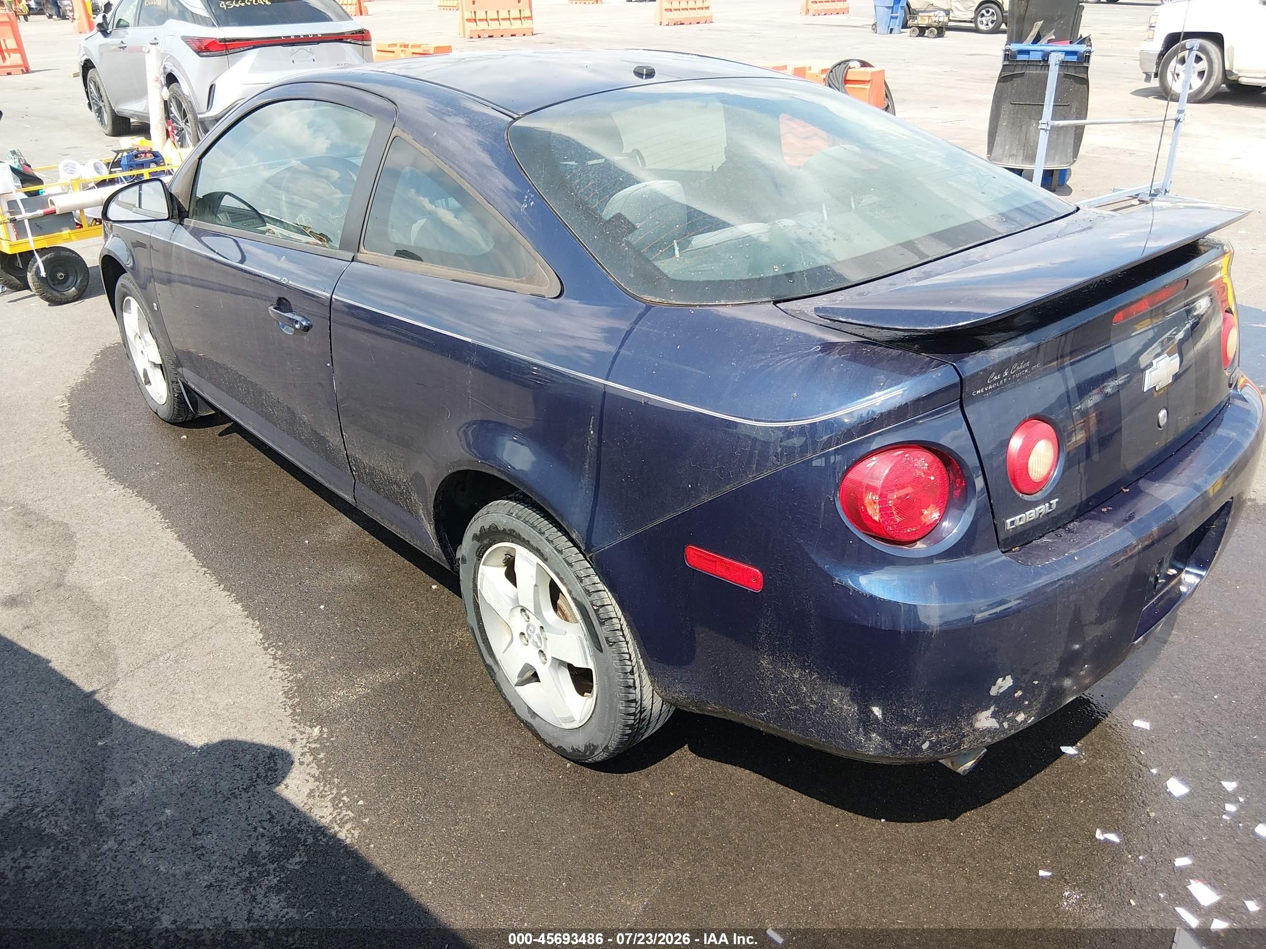 2008 Chevrolet Cobalt Lt Blue vin: 1G1AL18F587253059