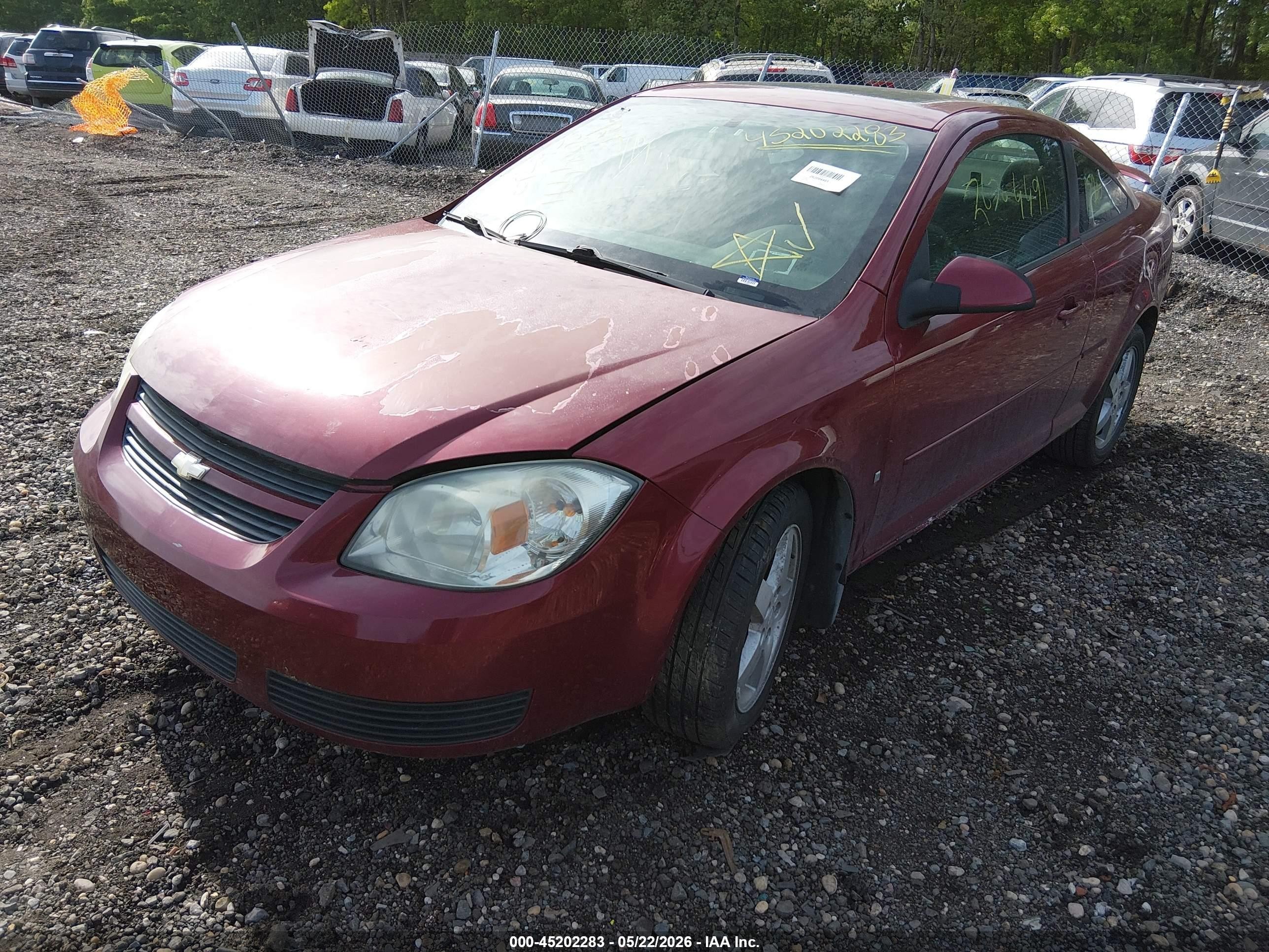 2007 Chevrolet Cobalt Lt Red vin: 1G1AL18F877114171