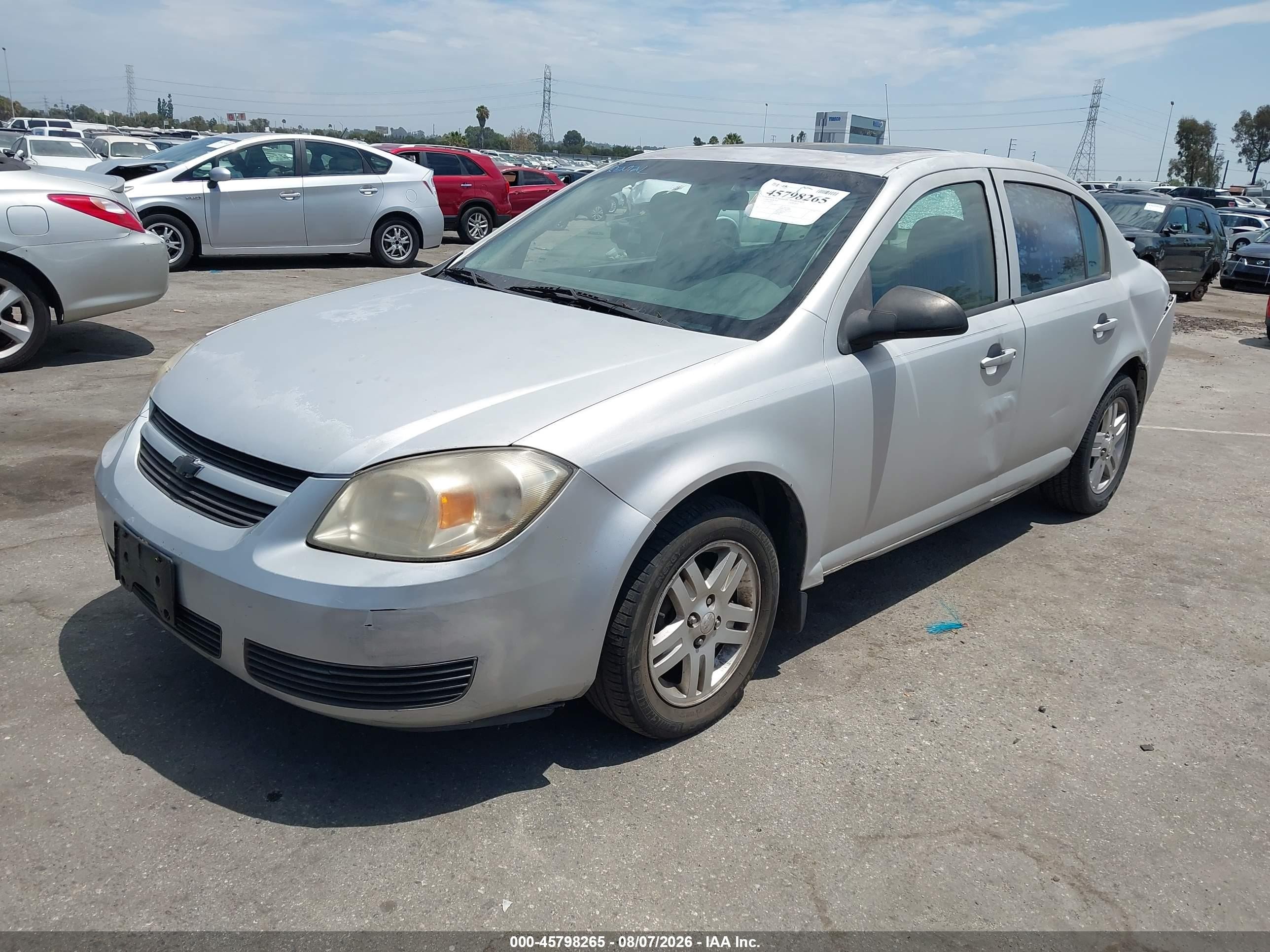 2005 Chevrolet Cobalt Ls Silver vin: 1G1AL52F057500970