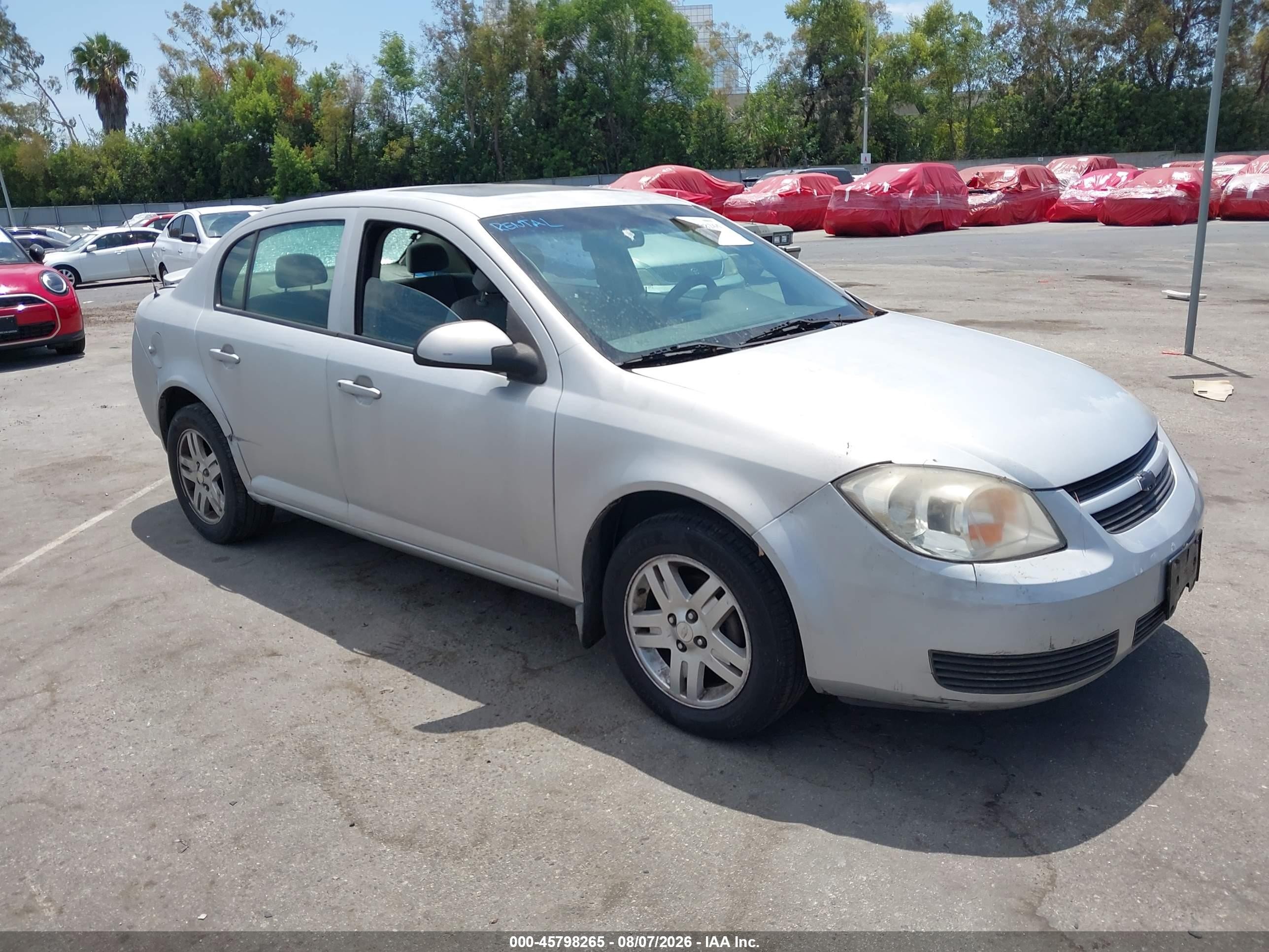2005 Chevrolet Cobalt Ls Silver vin: 1G1AL52F057500970