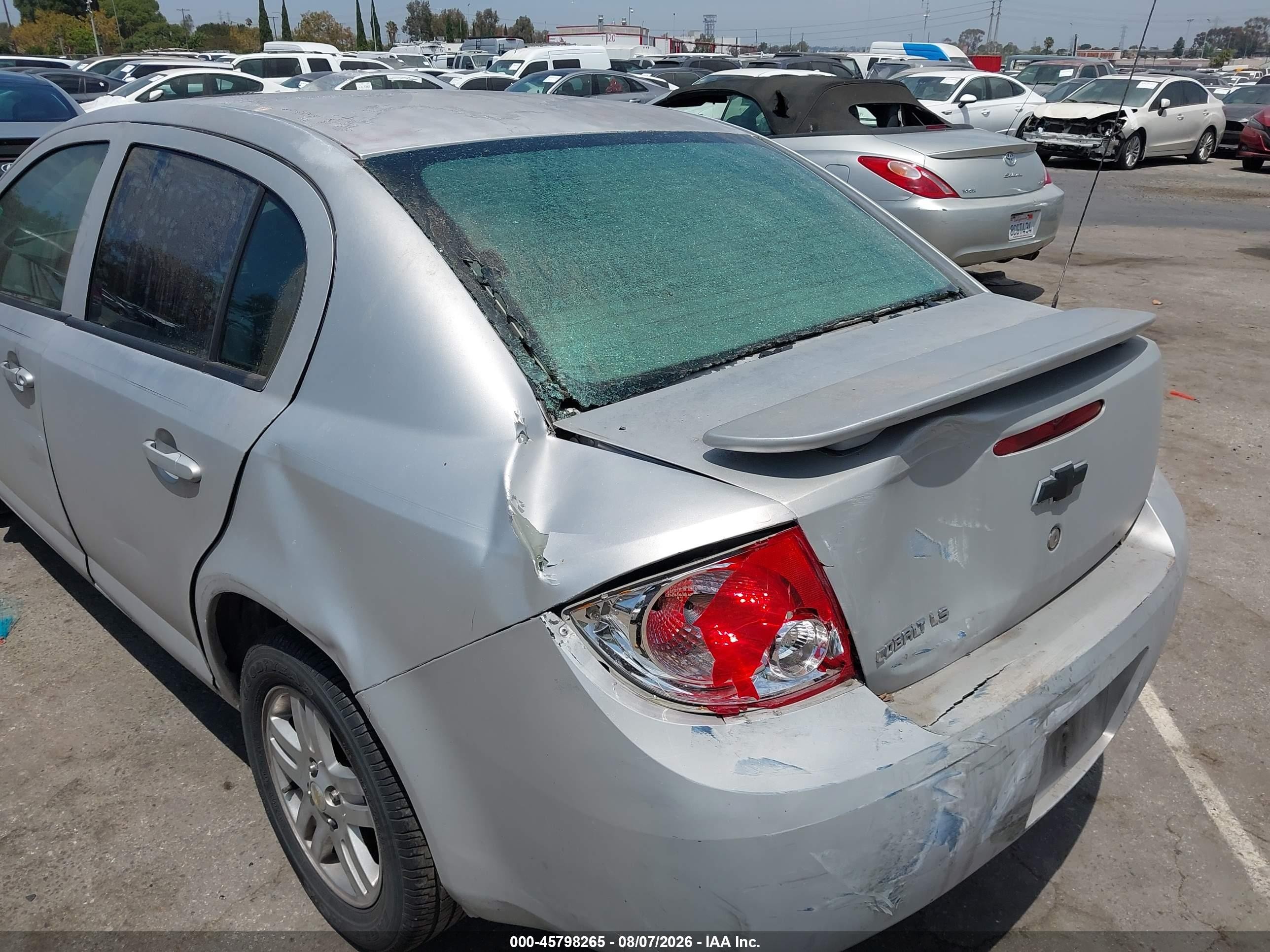 2005 Chevrolet Cobalt Ls Silver vin: 1G1AL52F057500970
