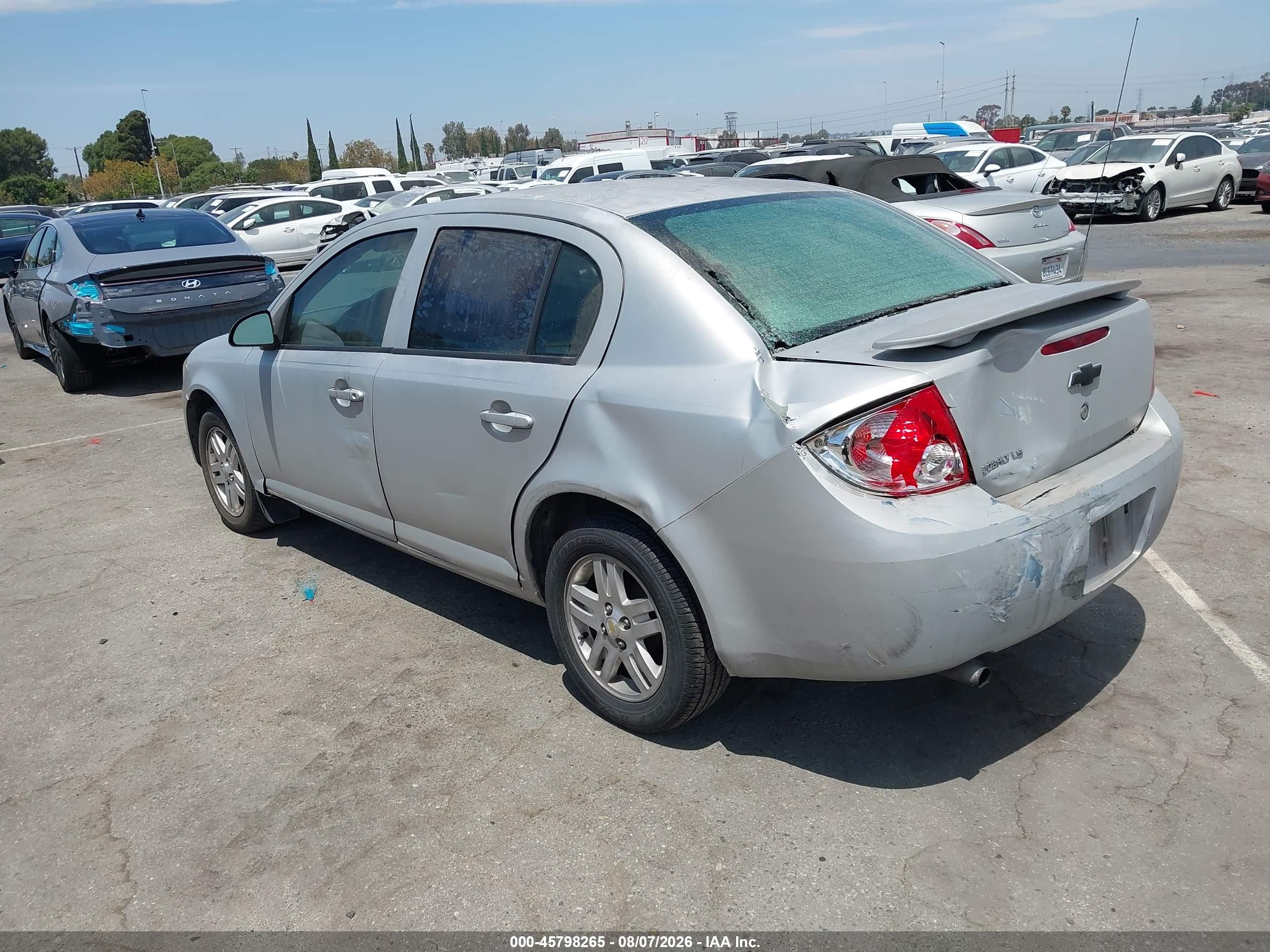 2005 Chevrolet Cobalt Ls Silver vin: 1G1AL52F057500970