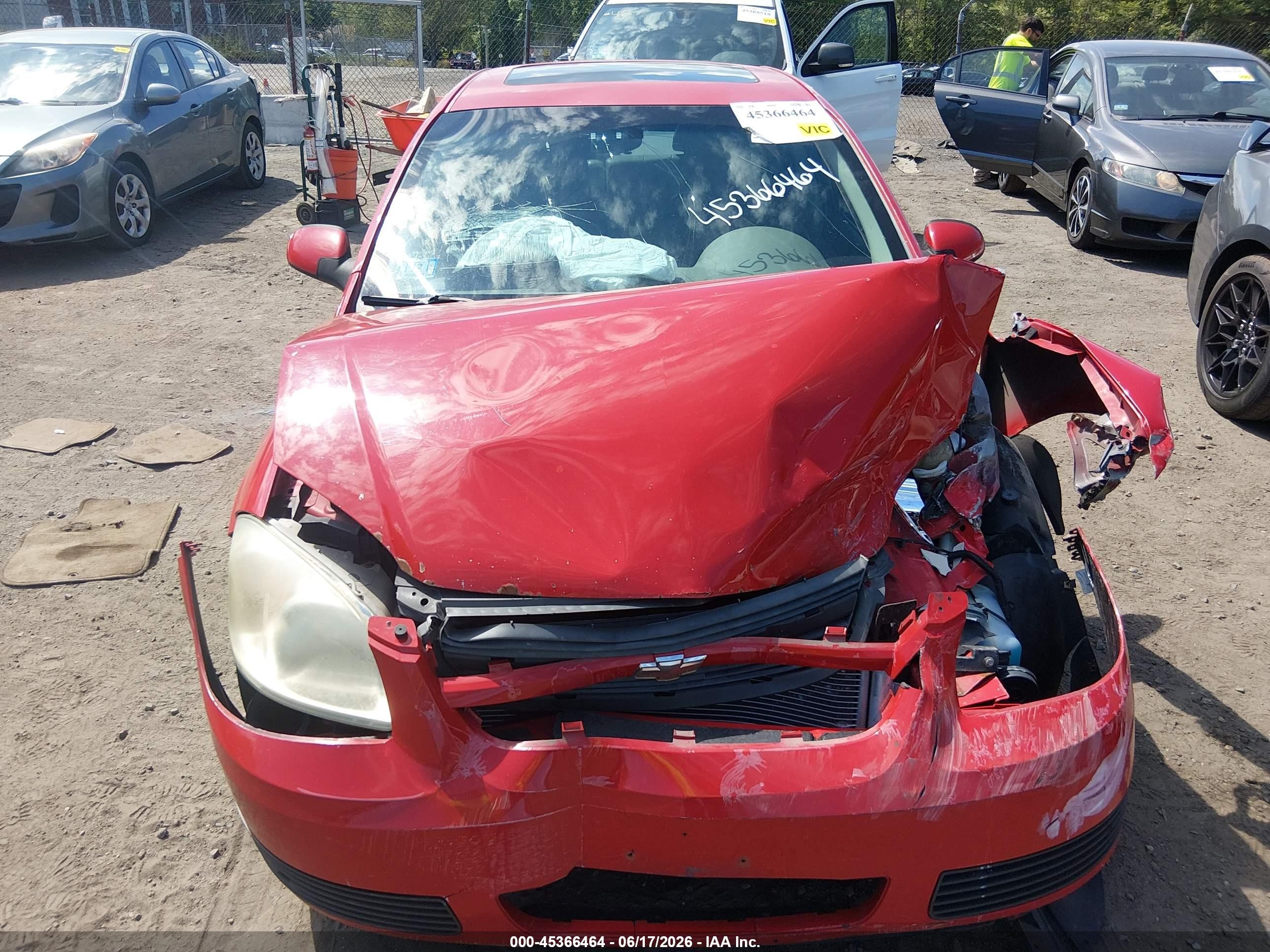 2005 Chevrolet Cobalt Ls Red vin: 1G1AL52F157582546