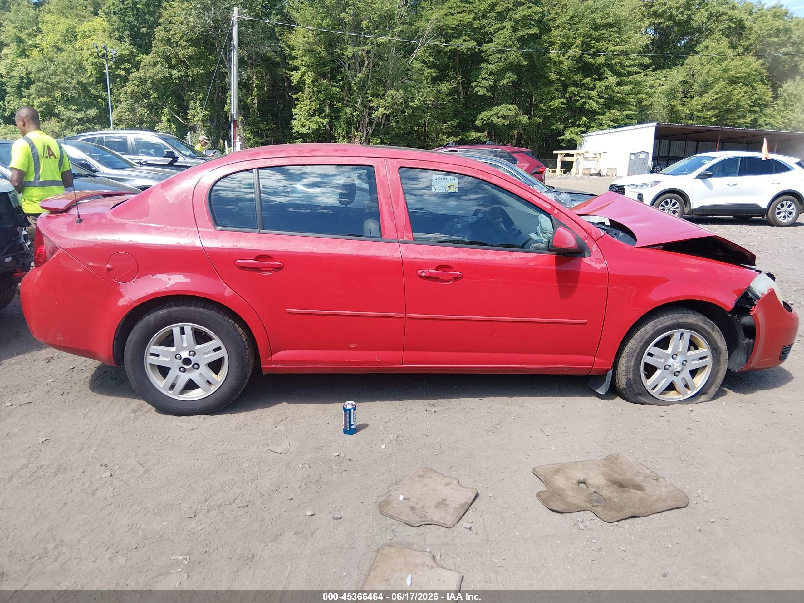 2005 Chevrolet Cobalt Ls Red vin: 1G1AL52F157582546
