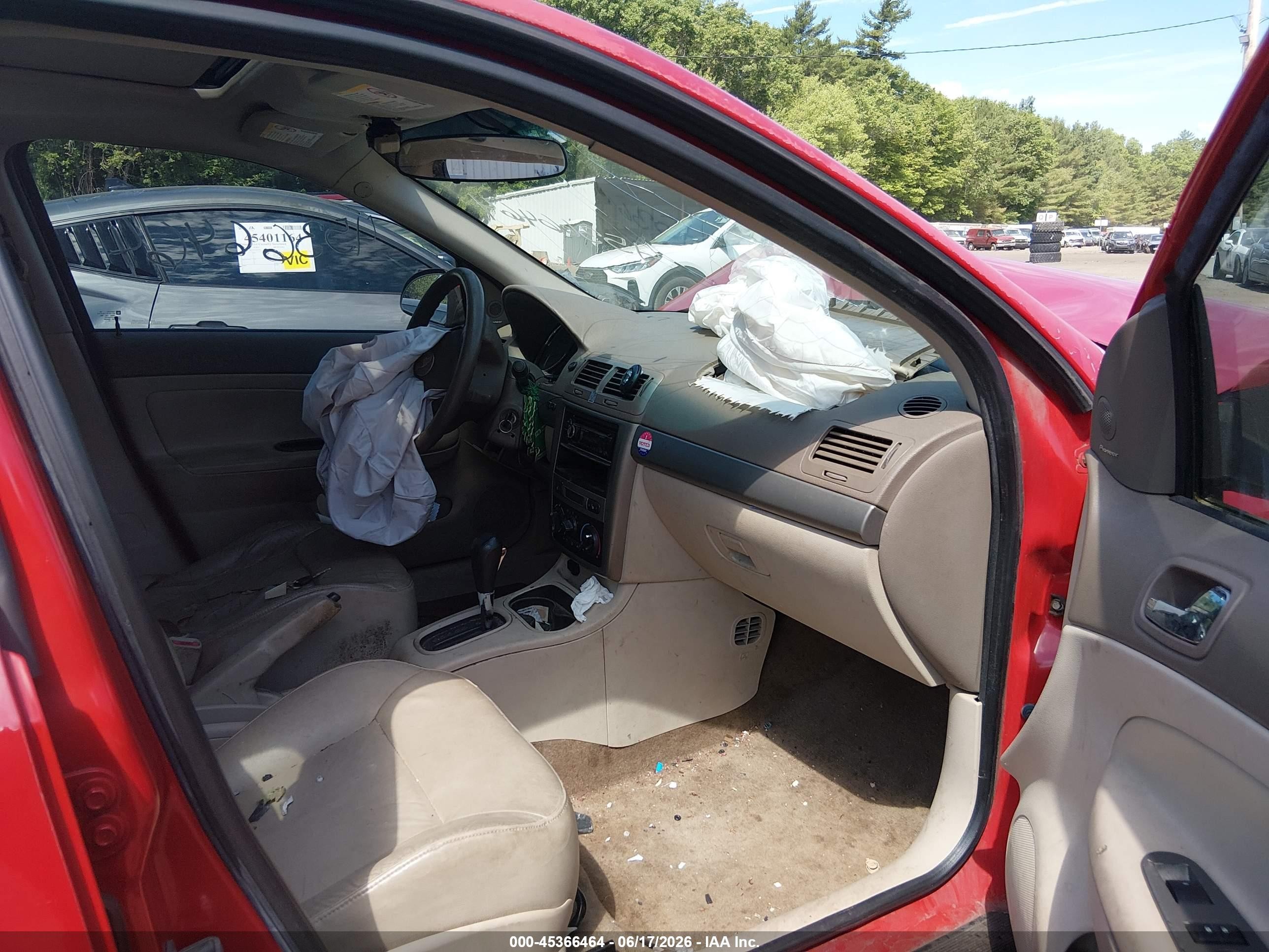 2005 Chevrolet Cobalt Ls Red vin: 1G1AL52F157582546