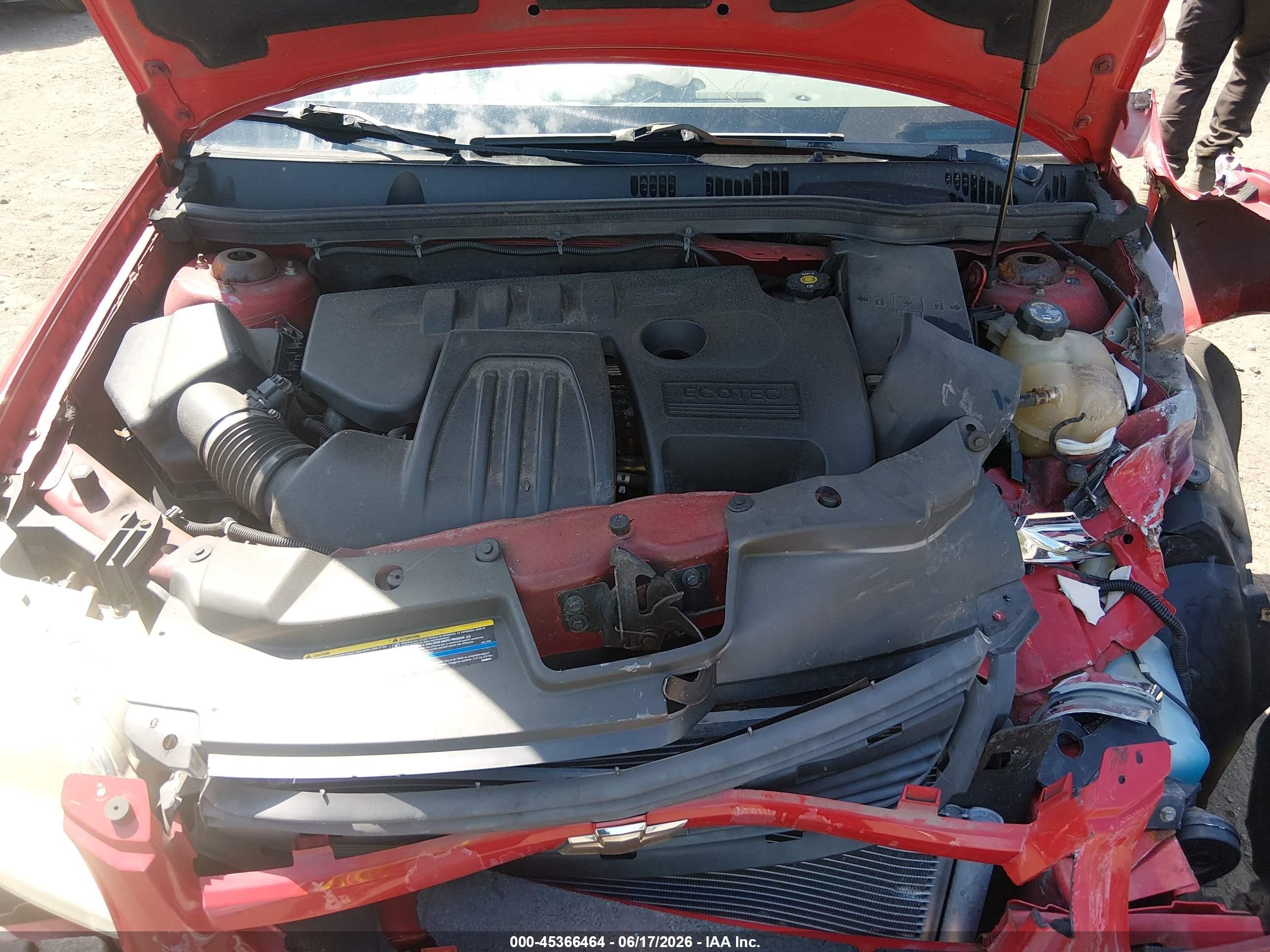 2005 Chevrolet Cobalt Ls Red vin: 1G1AL52F157582546